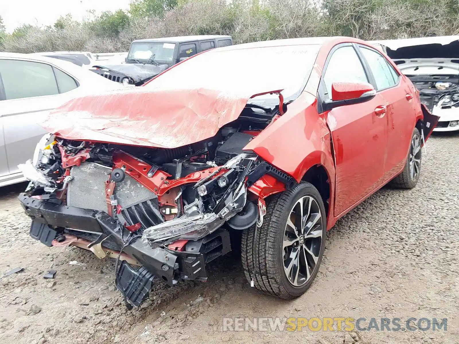 2 Photograph of a damaged car 5YFBURHE9KP920364 TOYOTA COROLLA 2019