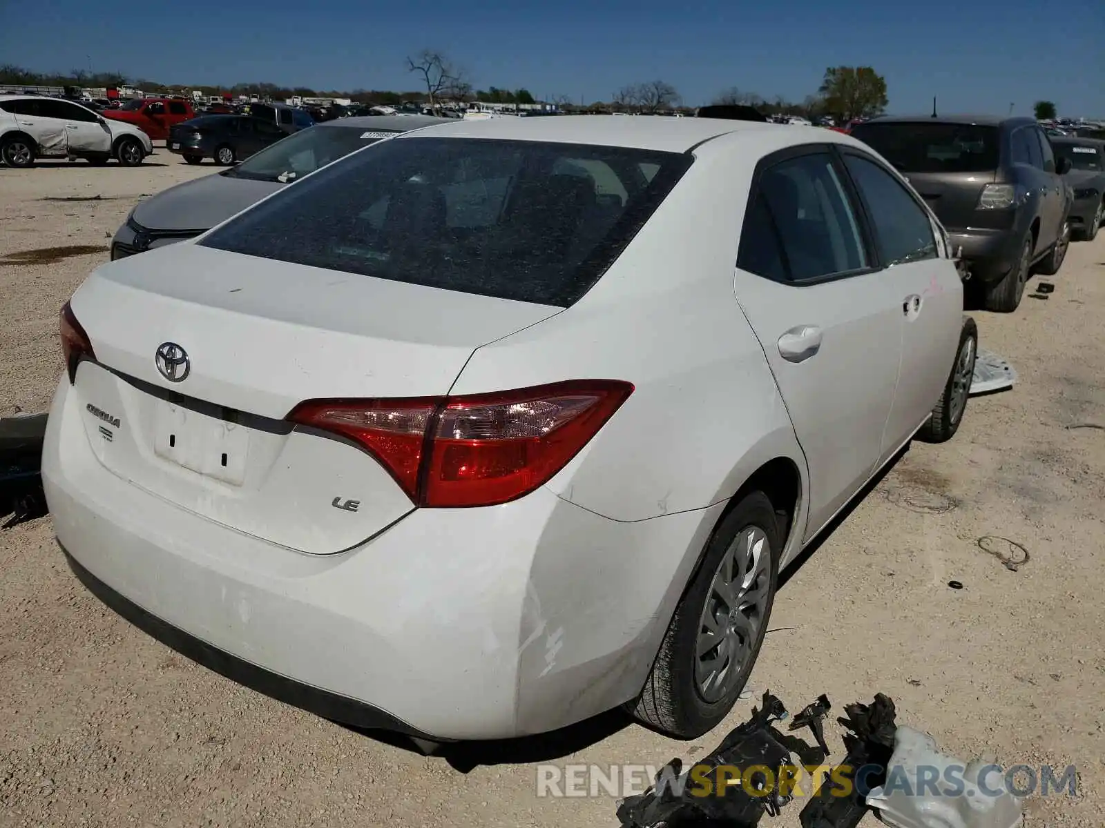 4 Photograph of a damaged car 5YFBURHE9KP925029 TOYOTA COROLLA 2019