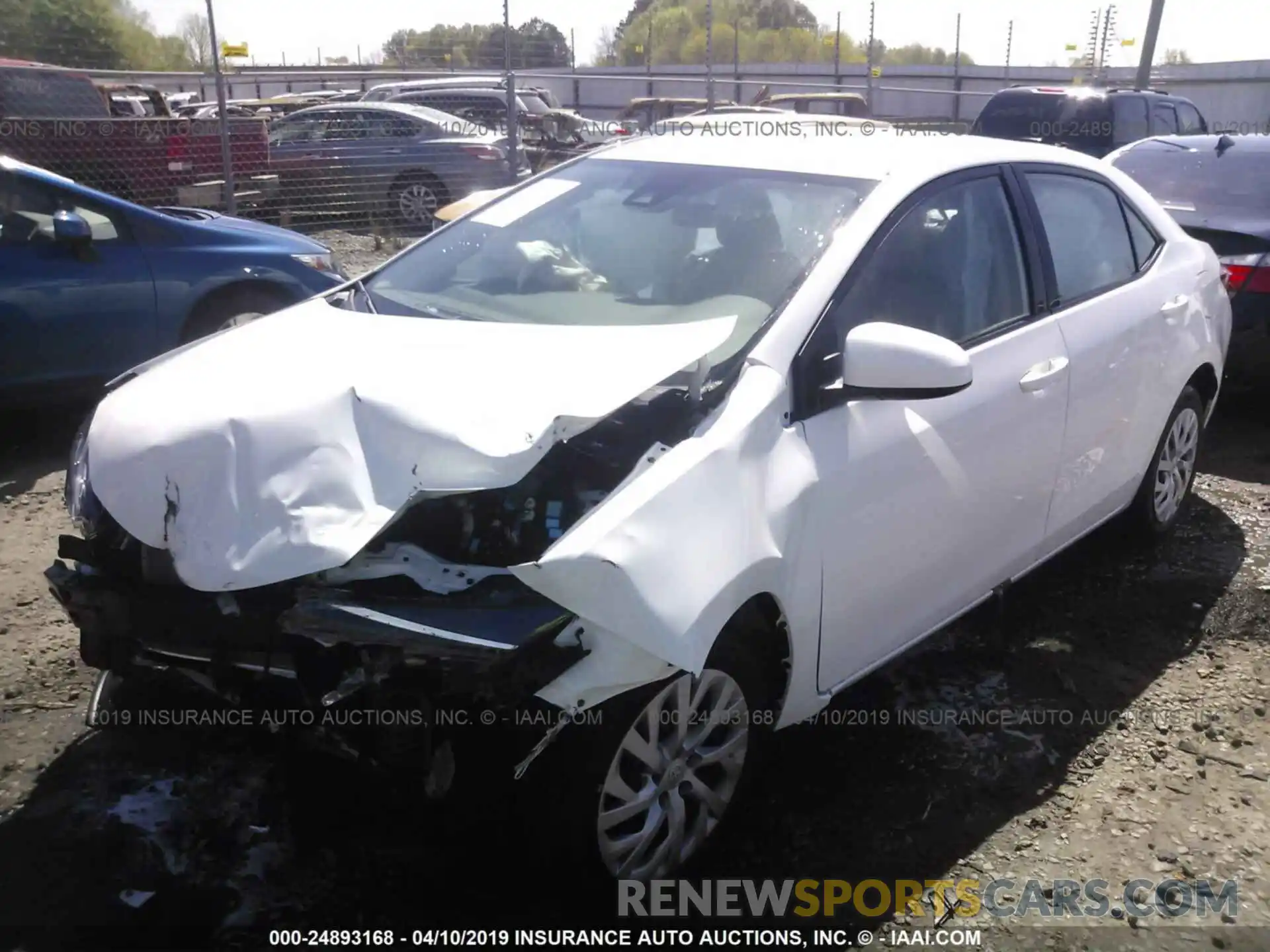 2 Photograph of a damaged car 5YFBURHE9KP925483 TOYOTA COROLLA 2019