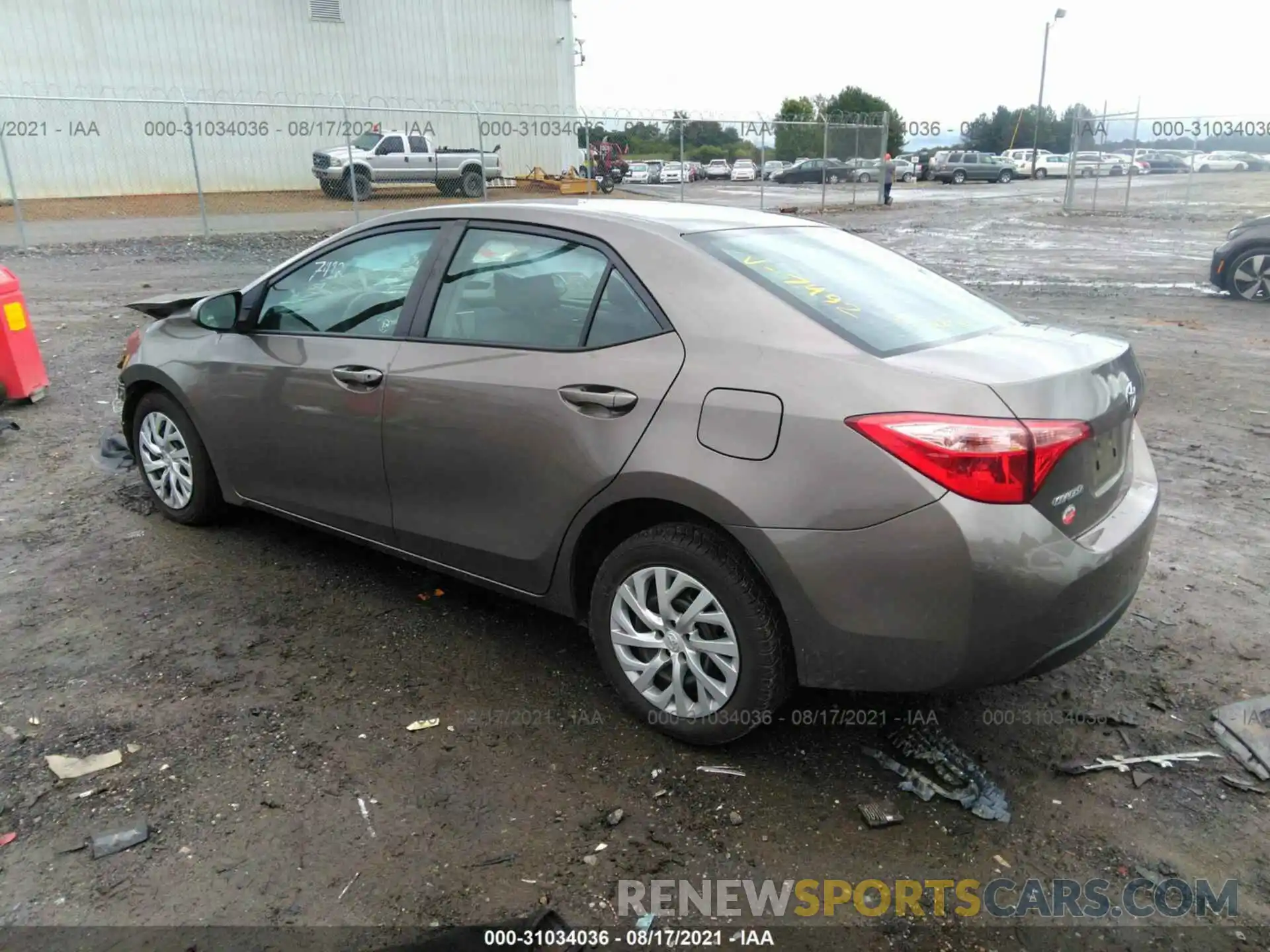 3 Photograph of a damaged car 5YFBURHE9KP927492 TOYOTA COROLLA 2019