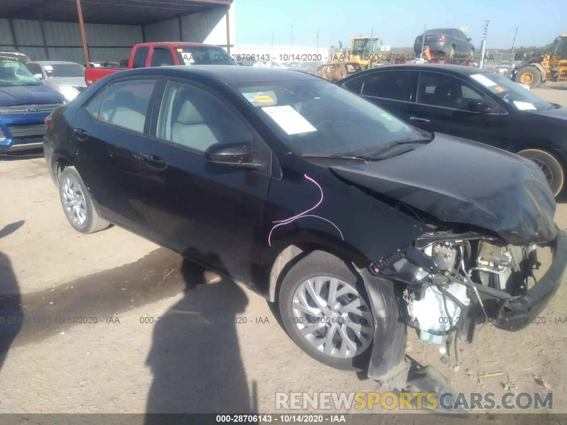 1 Photograph of a damaged car 5YFBURHE9KP928416 TOYOTA COROLLA 2019