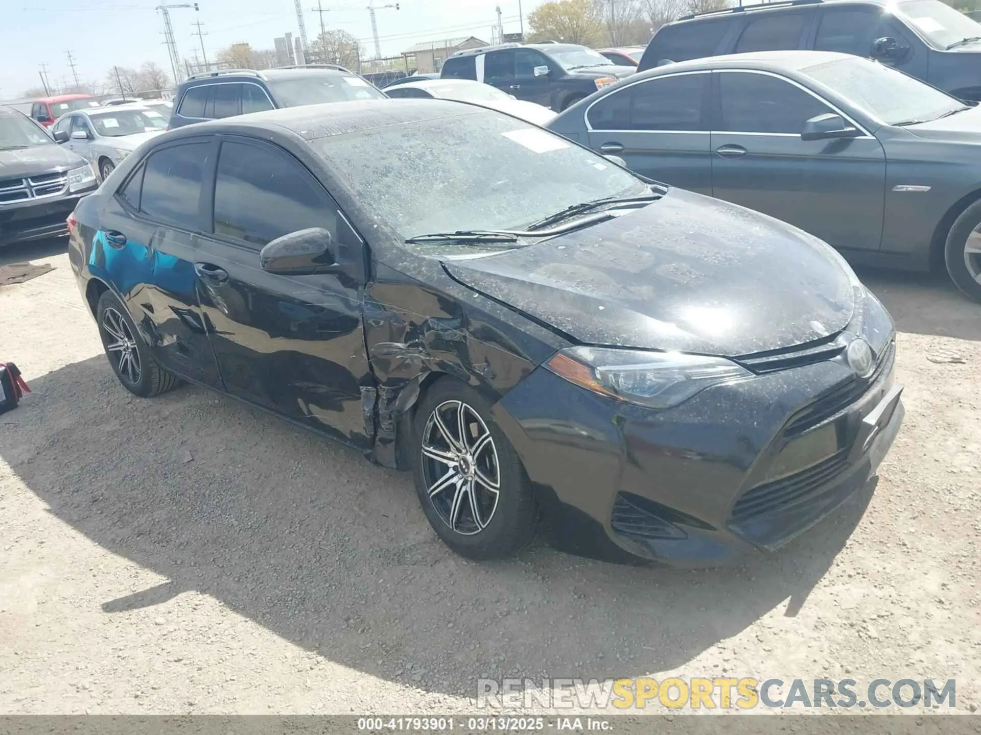 1 Photograph of a damaged car 5YFBURHE9KP929601 TOYOTA COROLLA 2019