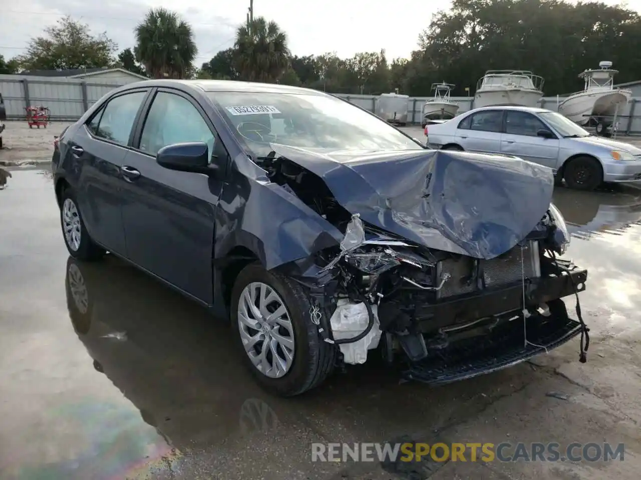 1 Photograph of a damaged car 5YFBURHE9KP930084 TOYOTA COROLLA 2019