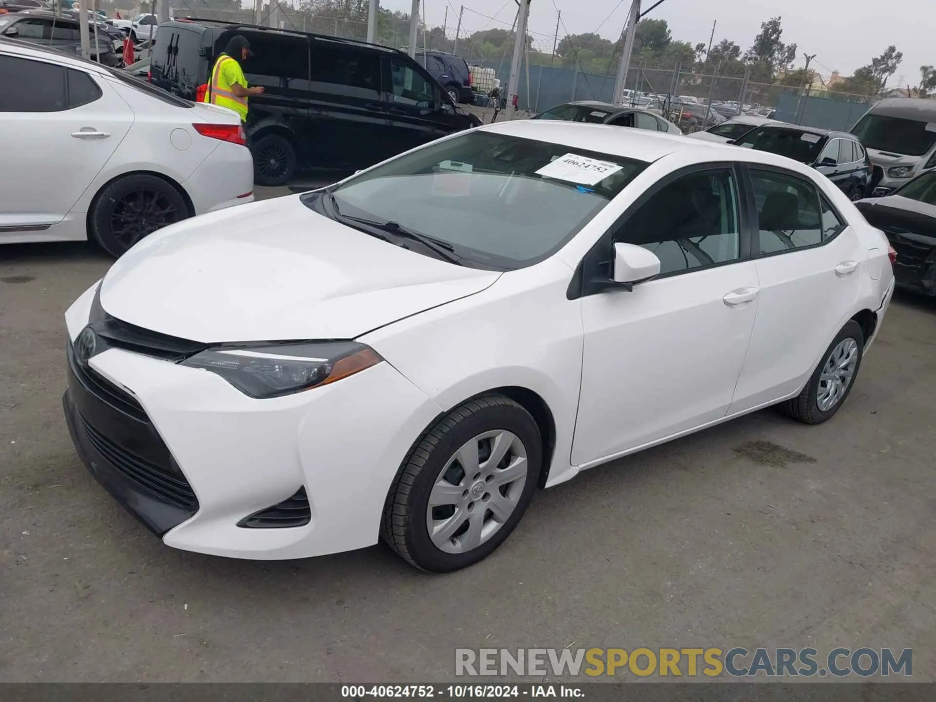 2 Photograph of a damaged car 5YFBURHE9KP933079 TOYOTA COROLLA 2019