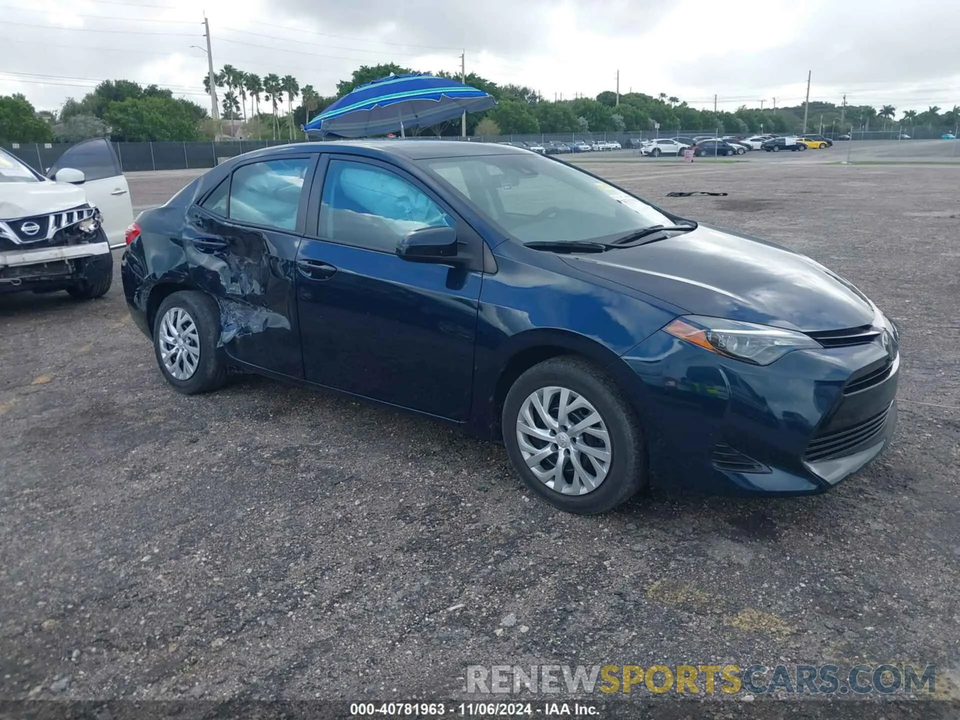 1 Photograph of a damaged car 5YFBURHE9KP933440 TOYOTA COROLLA 2019