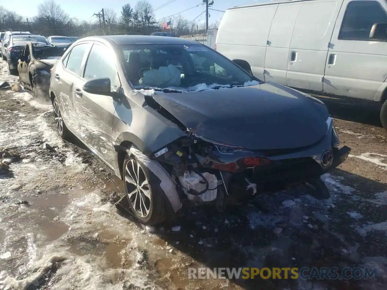 1 Photograph of a damaged car 5YFBURHE9KP935060 TOYOTA COROLLA 2019