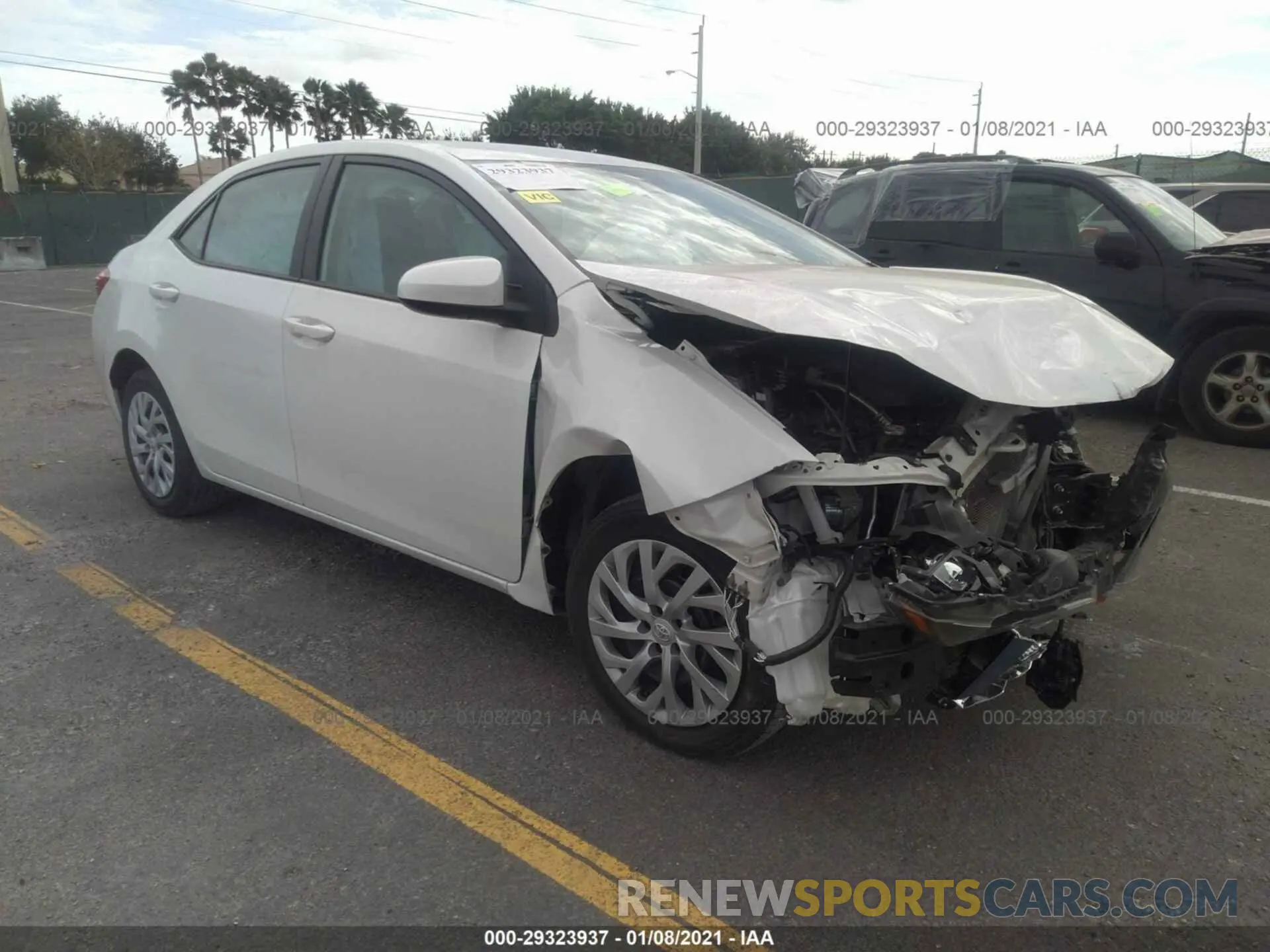 1 Photograph of a damaged car 5YFBURHE9KP935558 TOYOTA COROLLA 2019