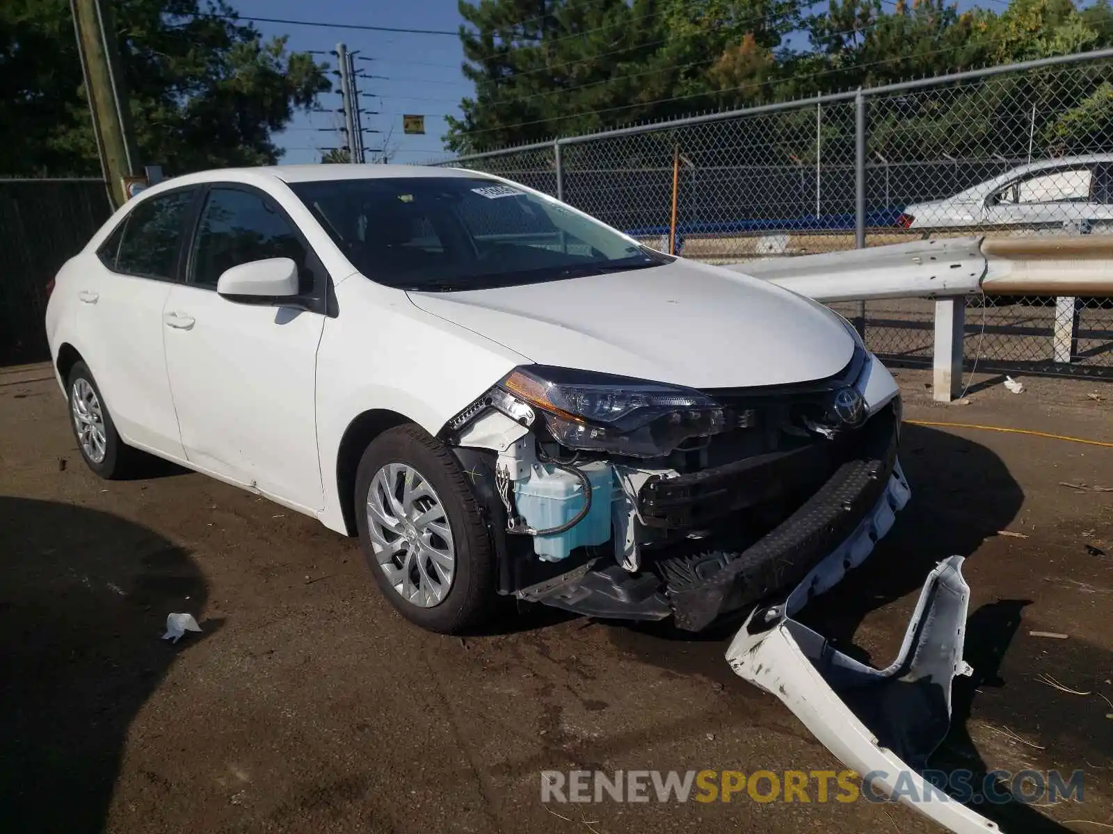 1 Photograph of a damaged car 5YFBURHE9KP936676 TOYOTA COROLLA 2019