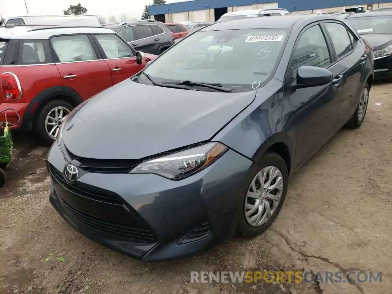 2 Photograph of a damaged car 5YFBURHE9KP936774 TOYOTA COROLLA 2019