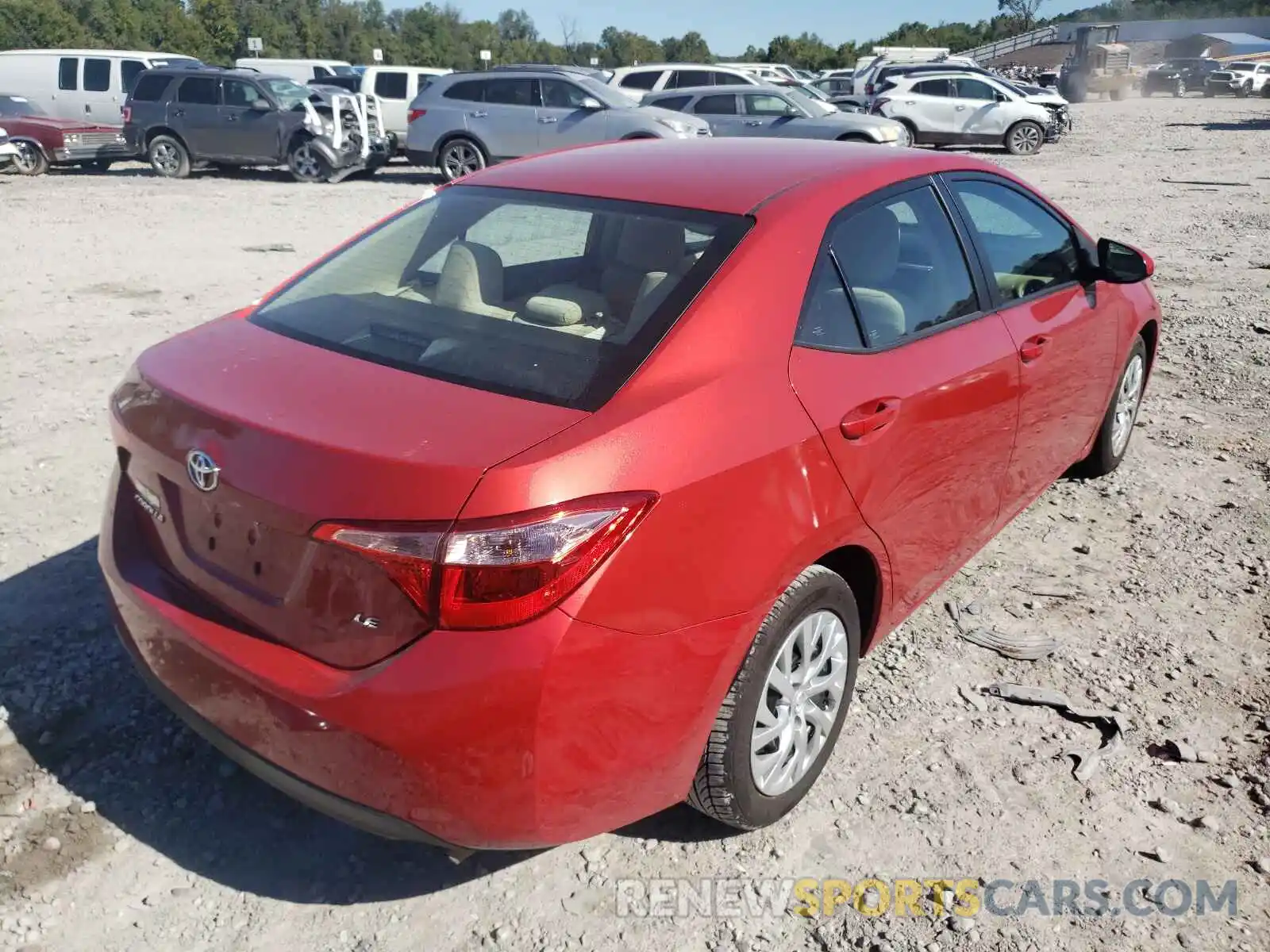 4 Photograph of a damaged car 5YFBURHE9KP938878 TOYOTA COROLLA 2019