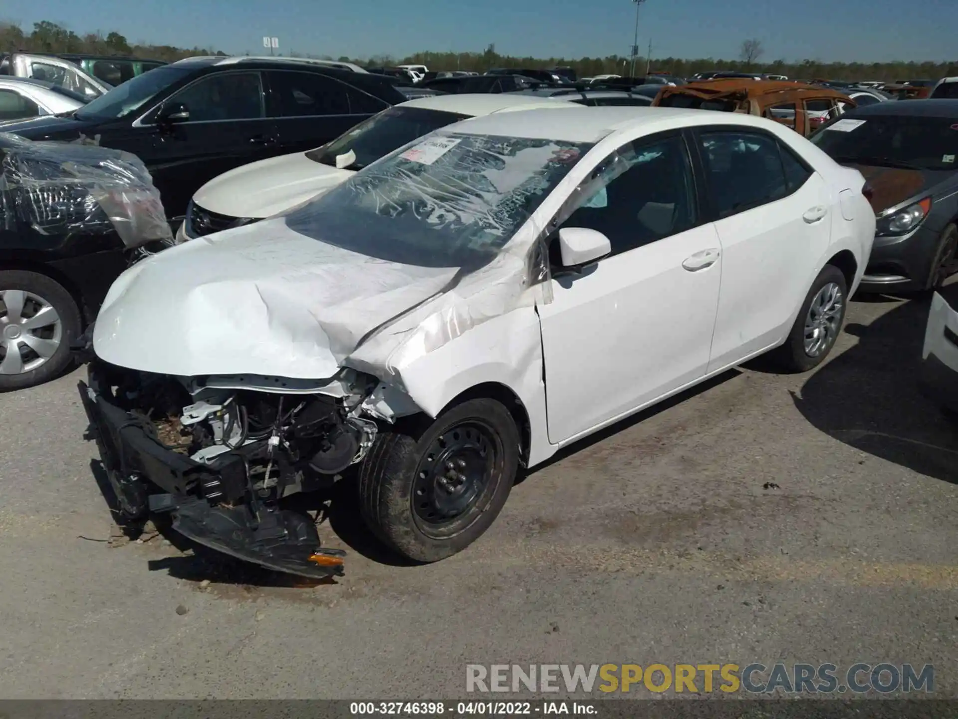 2 Photograph of a damaged car 5YFBURHE9KP940257 TOYOTA COROLLA 2019