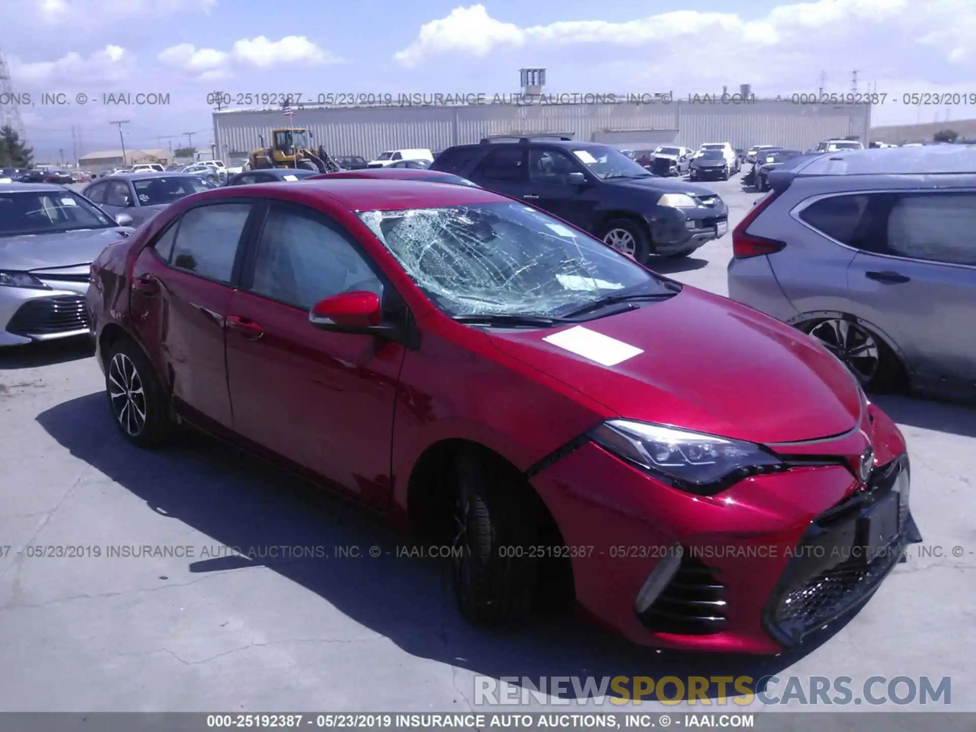 1 Photograph of a damaged car 5YFBURHE9KP940596 TOYOTA COROLLA 2019