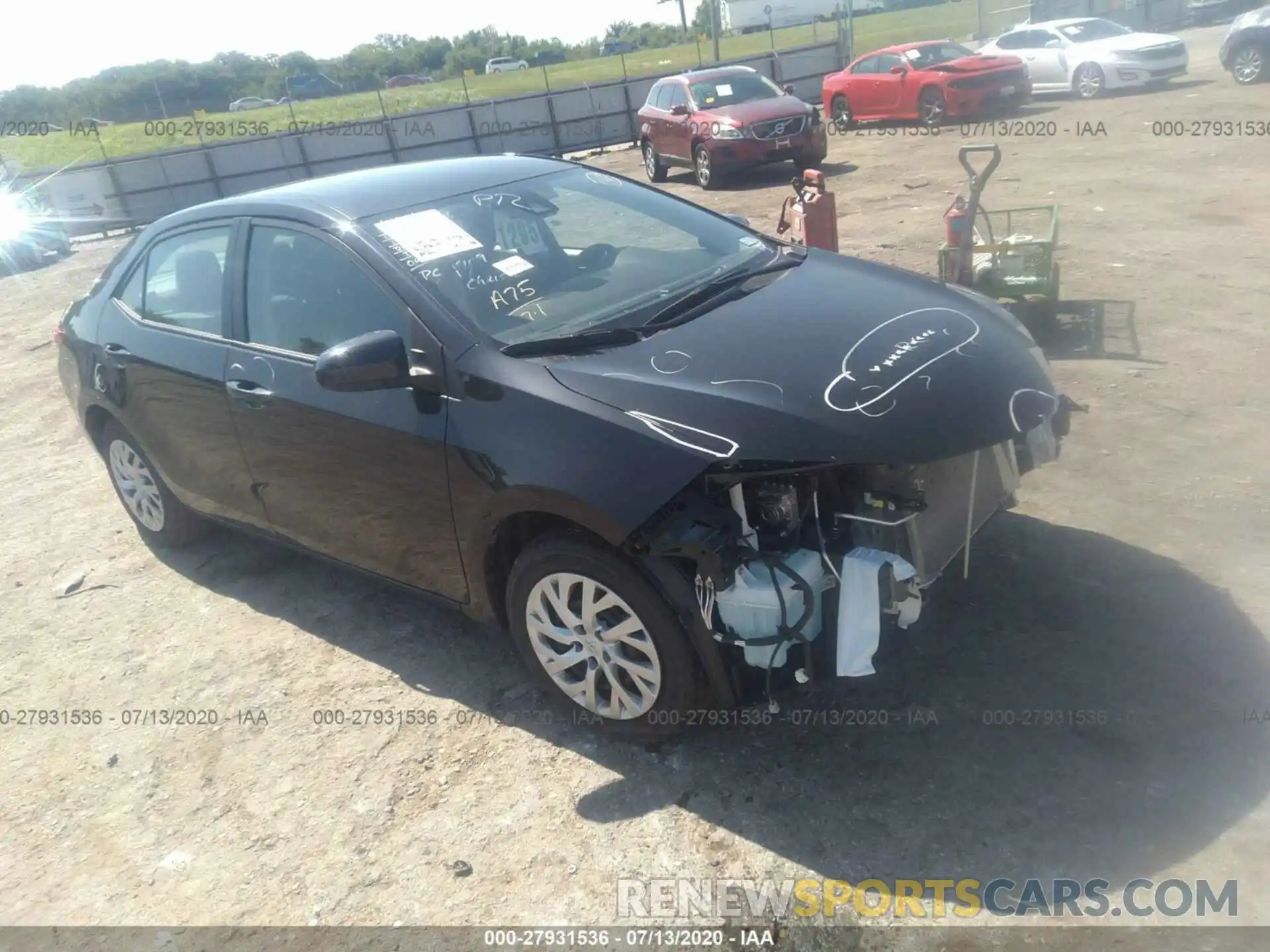 1 Photograph of a damaged car 5YFBURHE9KP941179 TOYOTA COROLLA 2019