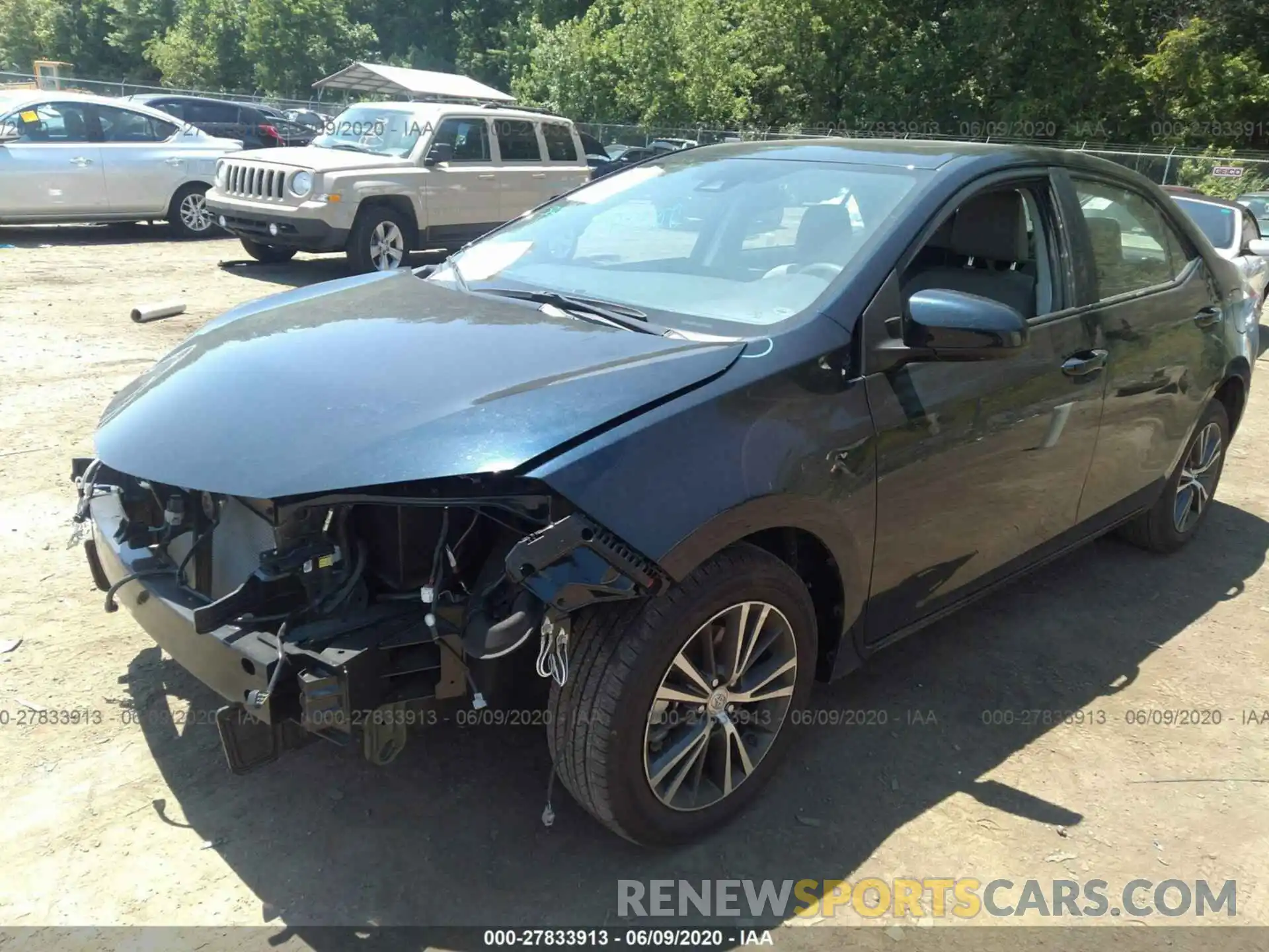 2 Photograph of a damaged car 5YFBURHE9KP941960 TOYOTA COROLLA 2019