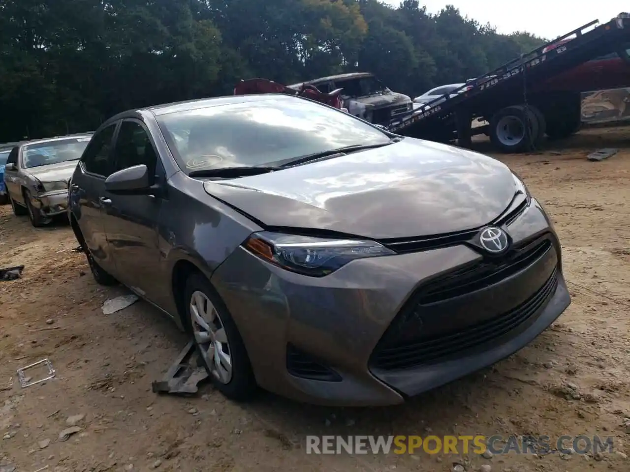 1 Photograph of a damaged car 5YFBURHE9KP943935 TOYOTA COROLLA 2019