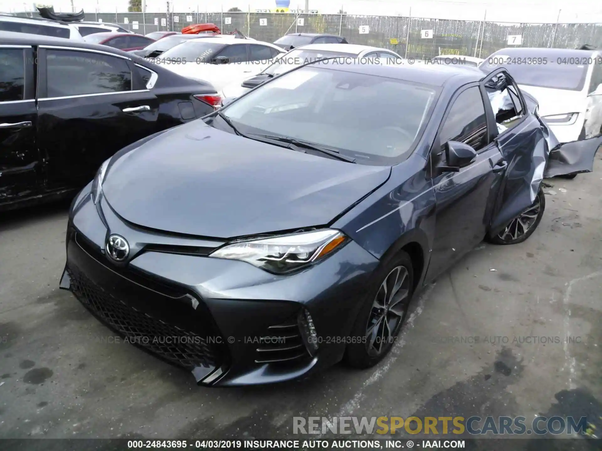 2 Photograph of a damaged car 5YFBURHE9KP943966 TOYOTA COROLLA 2019