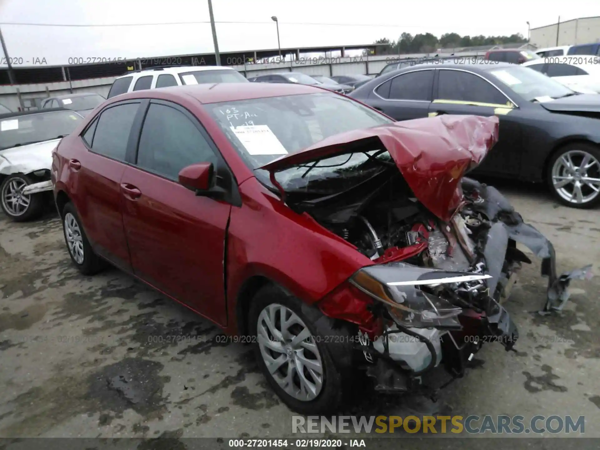 1 Photograph of a damaged car 5YFBURHE9KP949380 TOYOTA COROLLA 2019