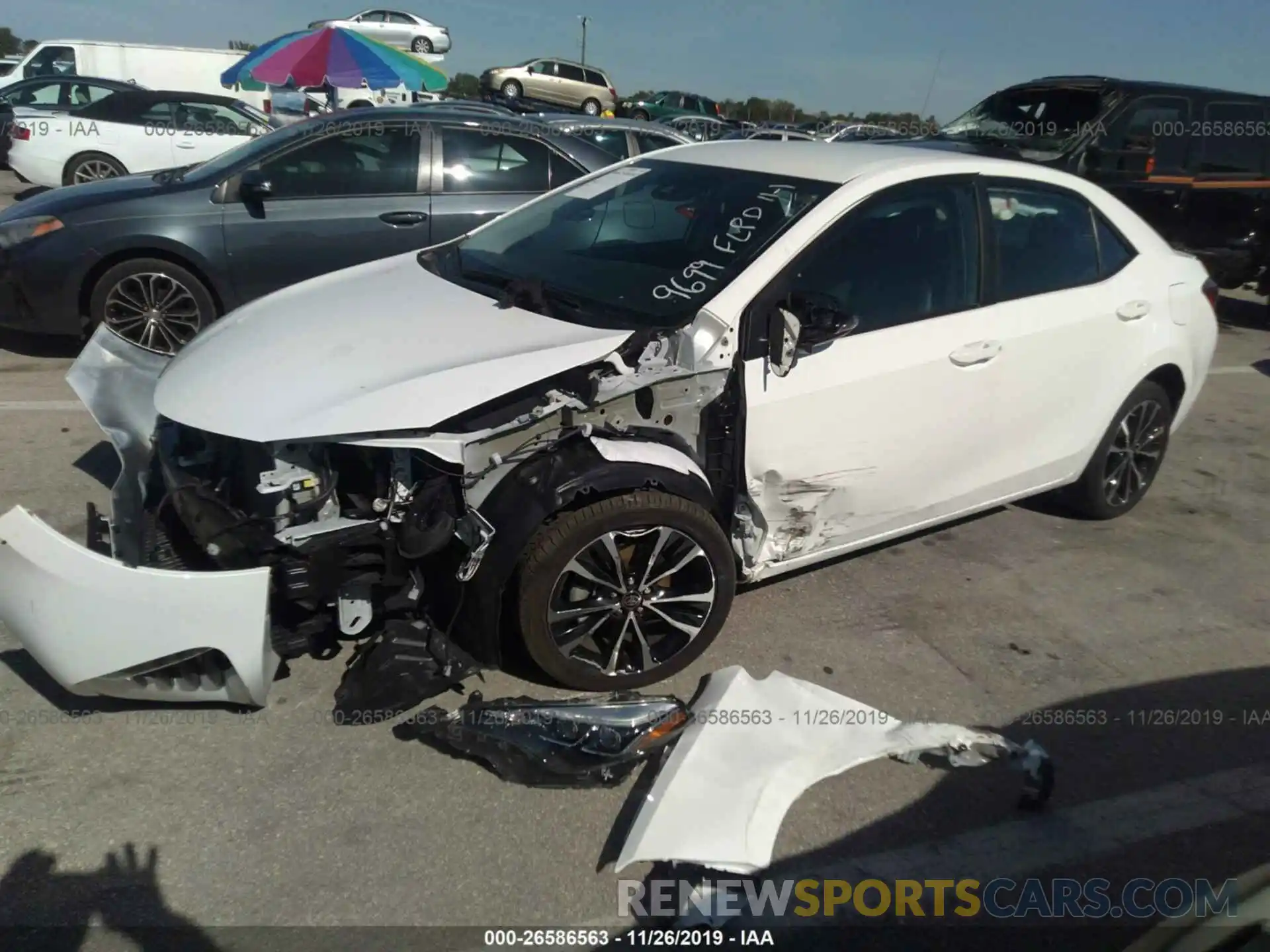 6 Photograph of a damaged car 5YFBURHE9KP949699 TOYOTA COROLLA 2019