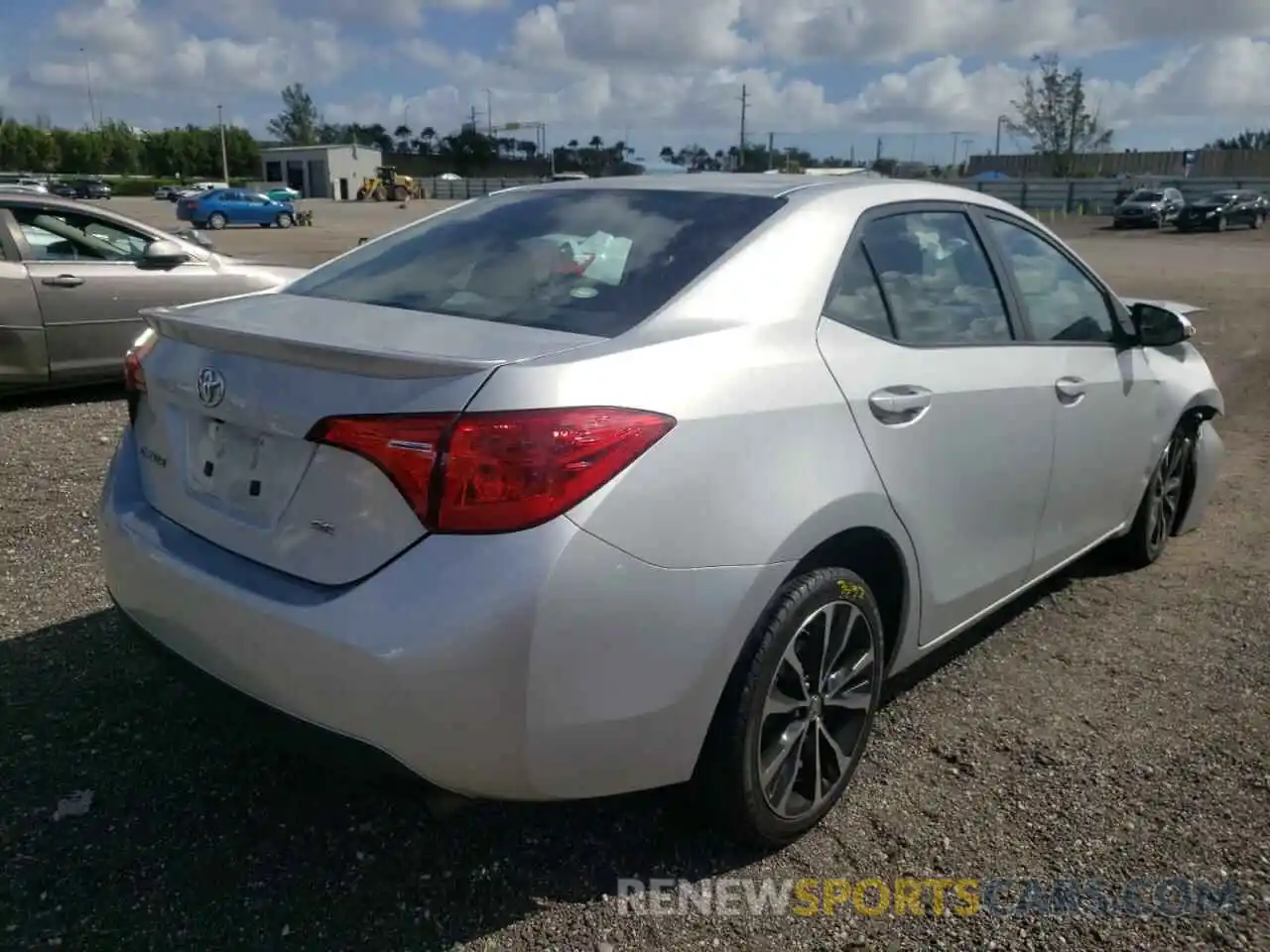 4 Photograph of a damaged car 5YFBURHEXKP857694 TOYOTA COROLLA 2019