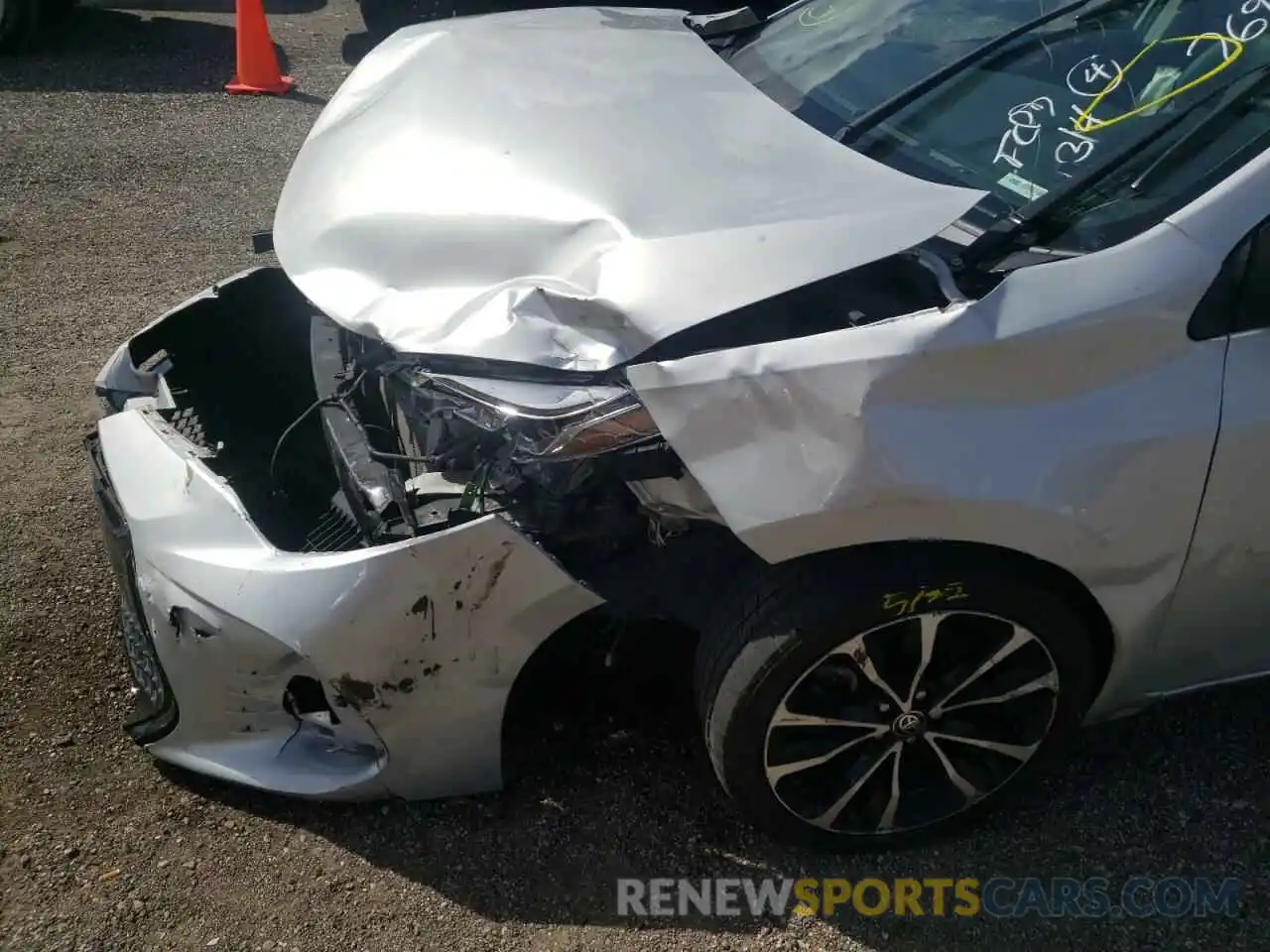 9 Photograph of a damaged car 5YFBURHEXKP857694 TOYOTA COROLLA 2019