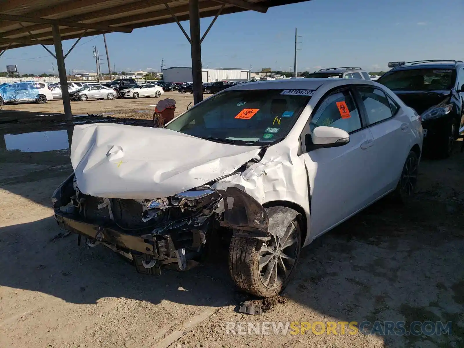 2 Photograph of a damaged car 5YFBURHEXKP858294 TOYOTA COROLLA 2019