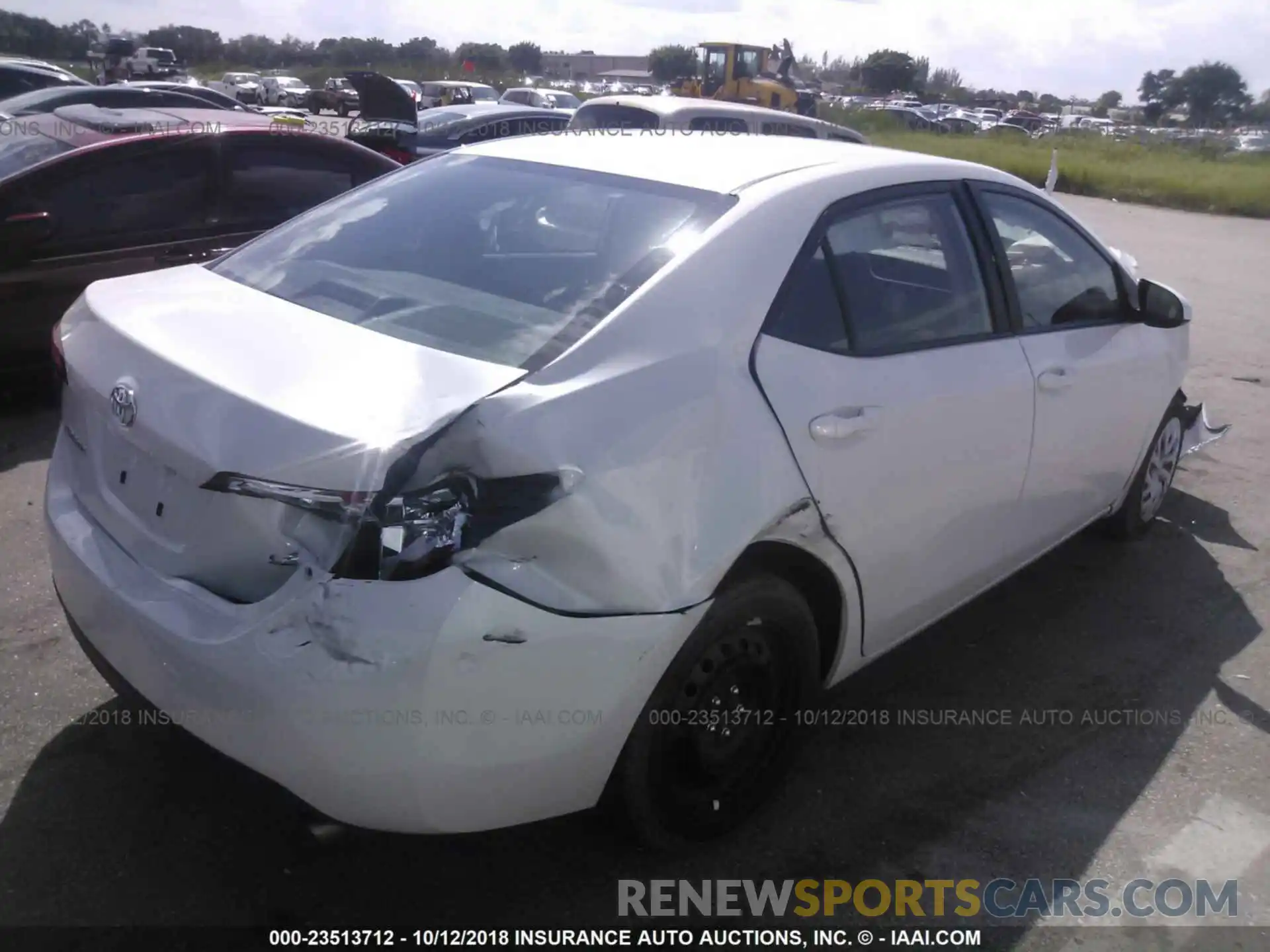 4 Photograph of a damaged car 5YFBURHEXKP860000 Toyota Corolla 2019