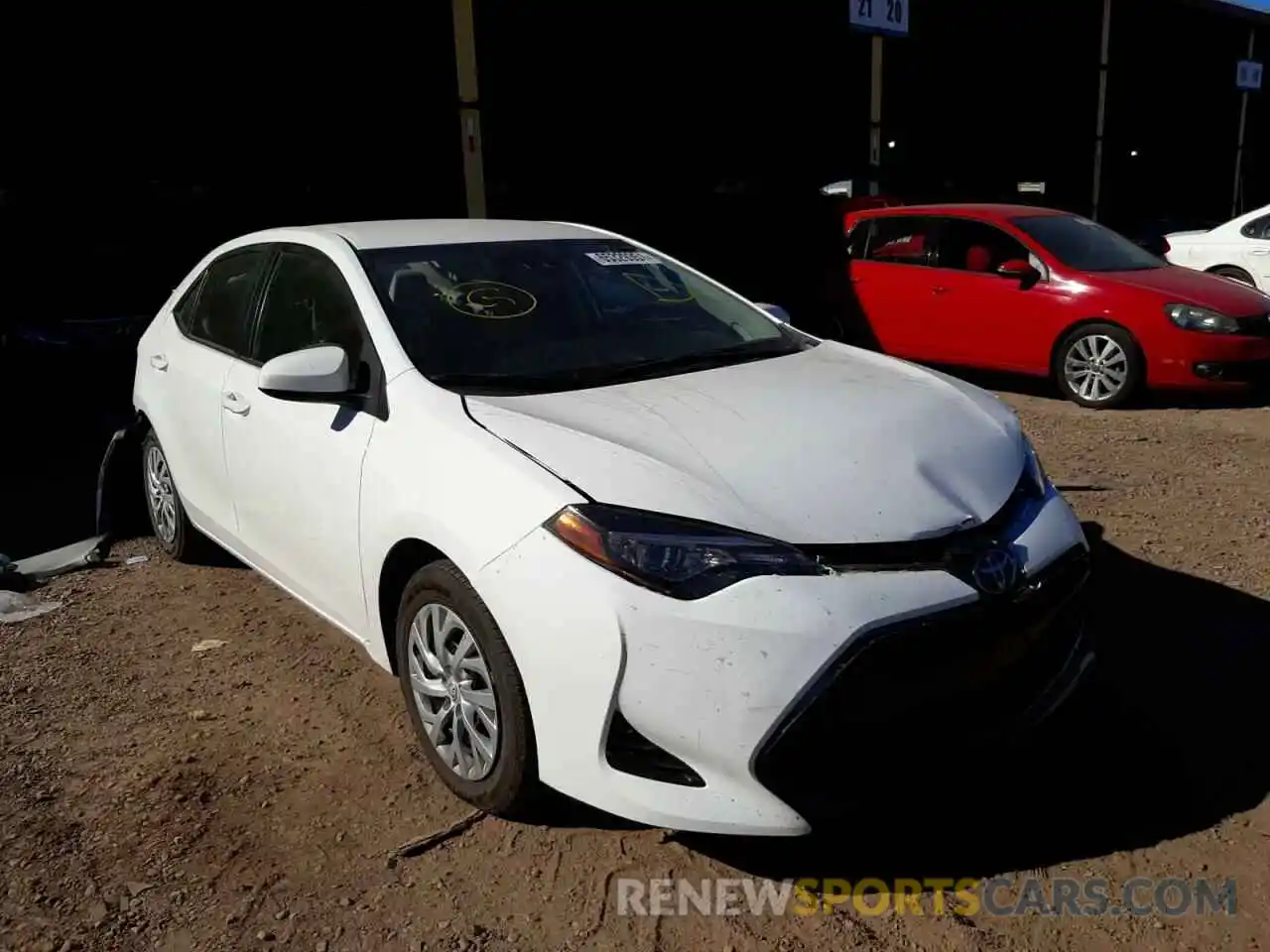 1 Photograph of a damaged car 5YFBURHEXKP861549 TOYOTA COROLLA 2019