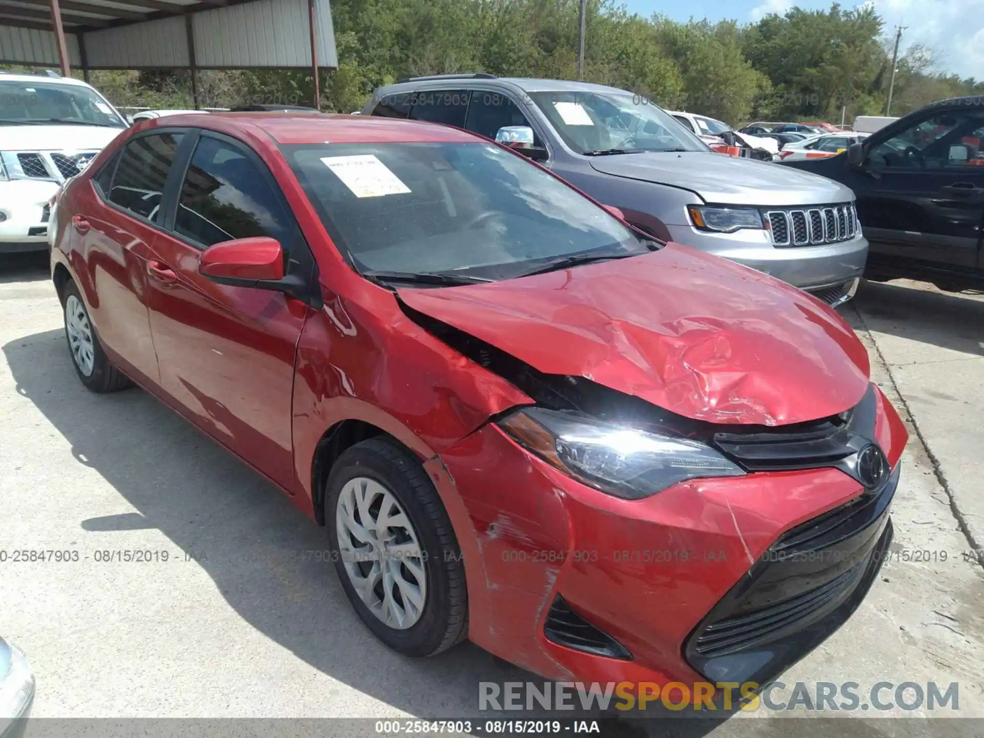 1 Photograph of a damaged car 5YFBURHEXKP863754 TOYOTA COROLLA 2019