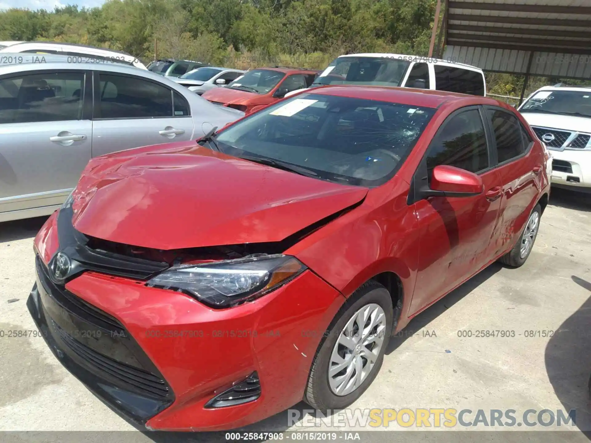 2 Photograph of a damaged car 5YFBURHEXKP863754 TOYOTA COROLLA 2019