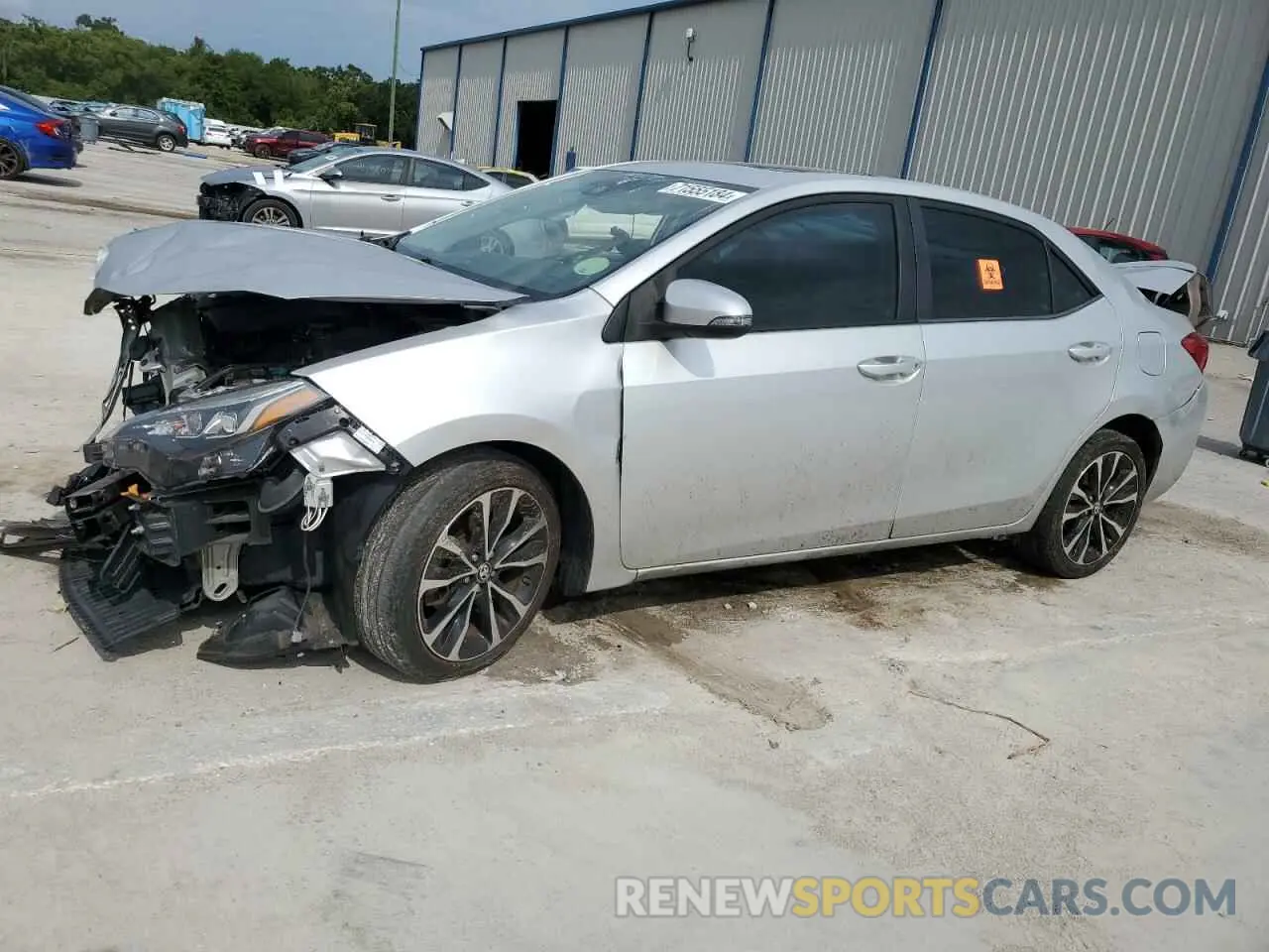 1 Photograph of a damaged car 5YFBURHEXKP865326 TOYOTA COROLLA 2019