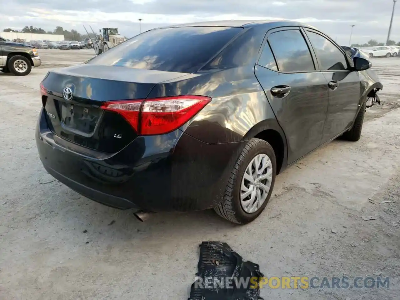 4 Photograph of a damaged car 5YFBURHEXKP865908 TOYOTA COROLLA 2019