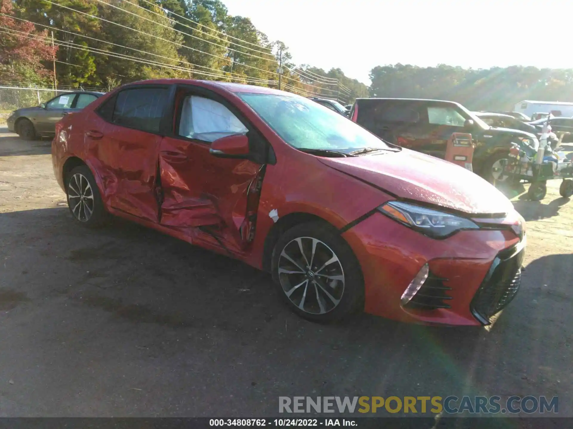 1 Photograph of a damaged car 5YFBURHEXKP868436 TOYOTA COROLLA 2019