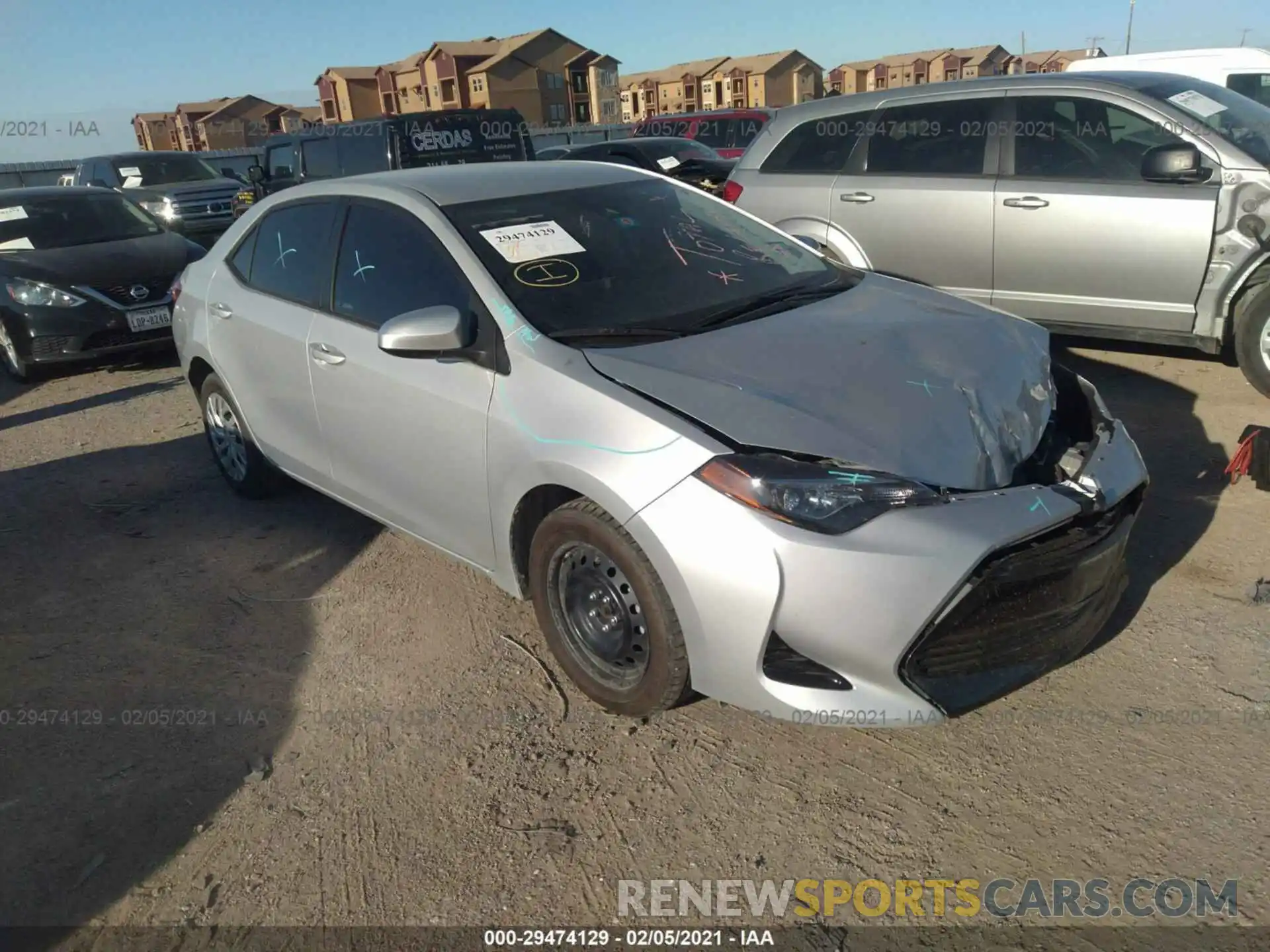 1 Photograph of a damaged car 5YFBURHEXKP868615 TOYOTA COROLLA 2019