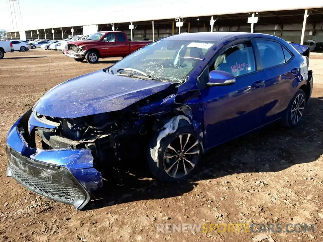 2 Photograph of a damaged car 5YFBURHEXKP870882 TOYOTA COROLLA 2019