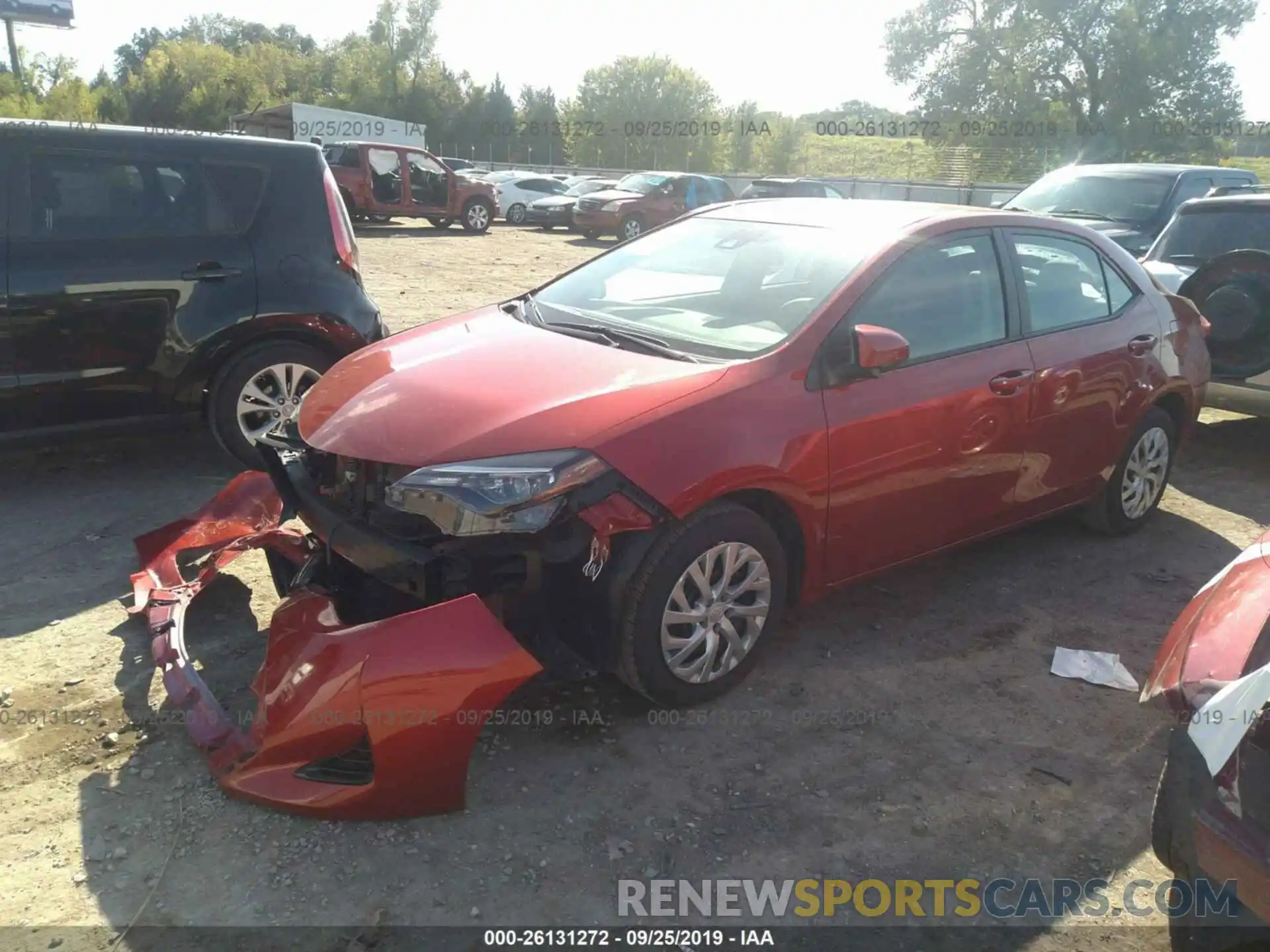 2 Photograph of a damaged car 5YFBURHEXKP873216 TOYOTA COROLLA 2019