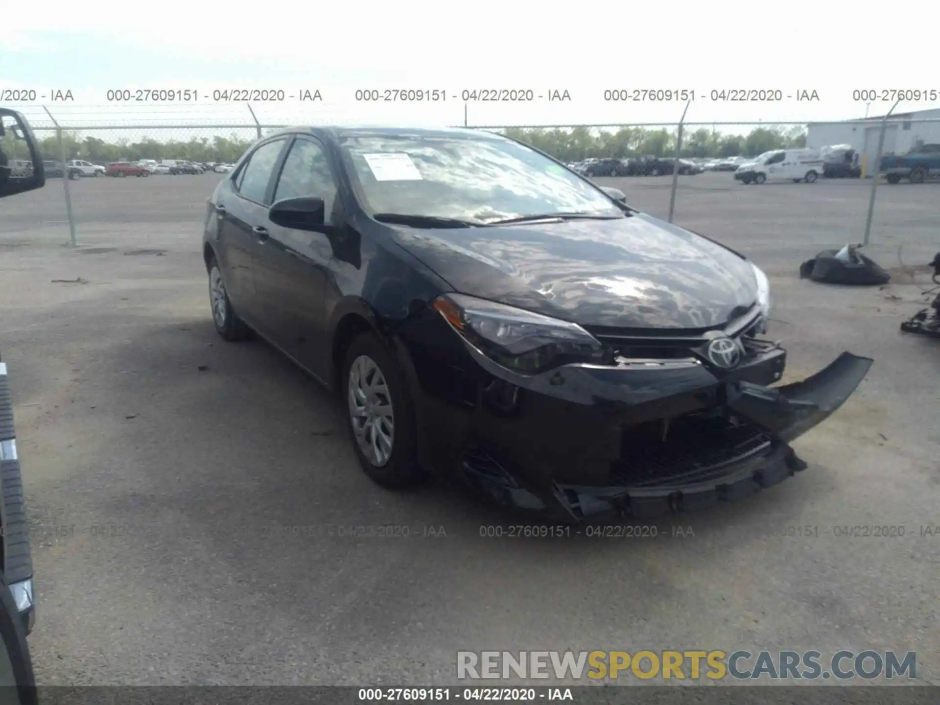 1 Photograph of a damaged car 5YFBURHEXKP873801 TOYOTA COROLLA 2019