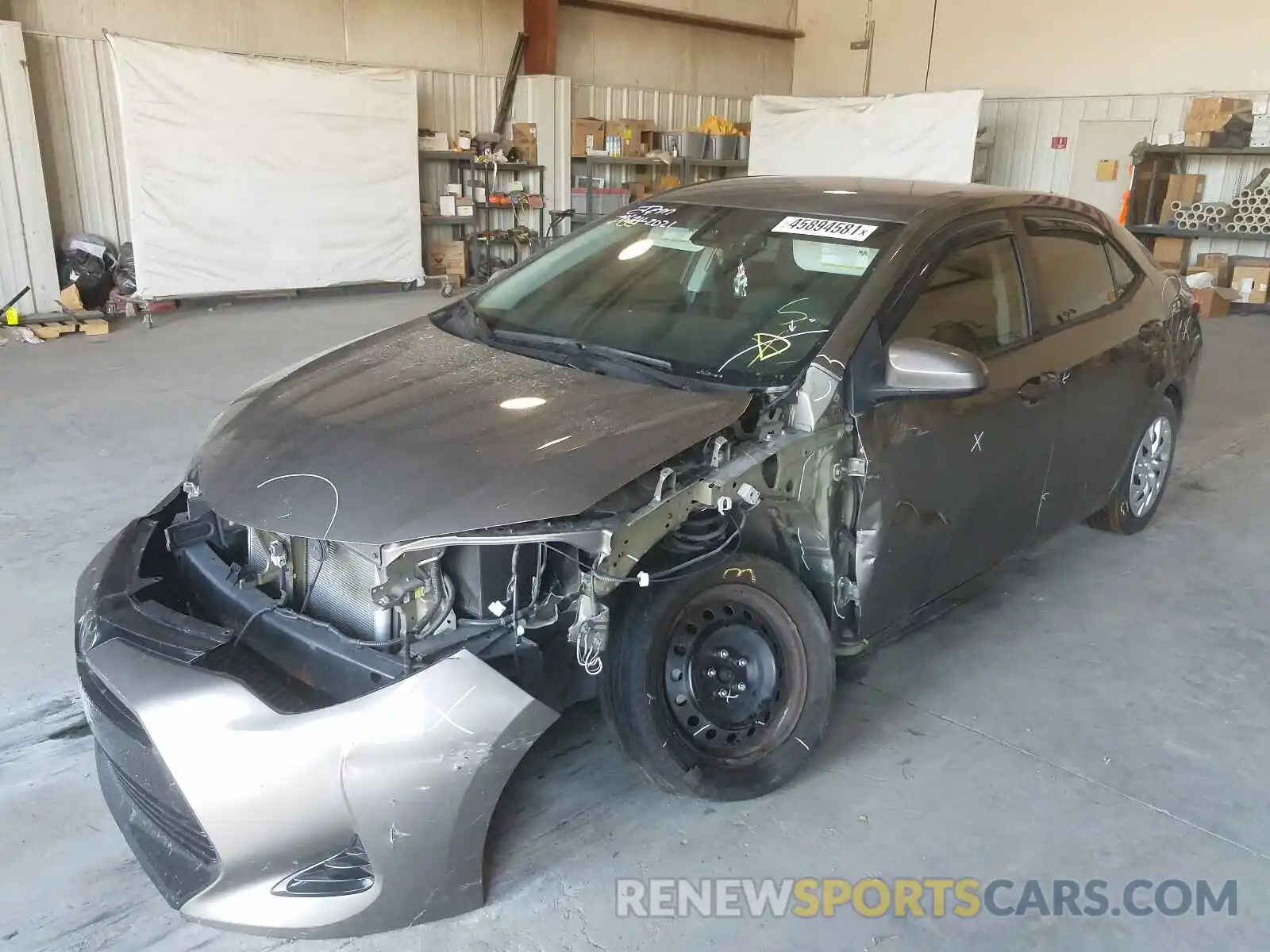 2 Photograph of a damaged car 5YFBURHEXKP875712 TOYOTA COROLLA 2019