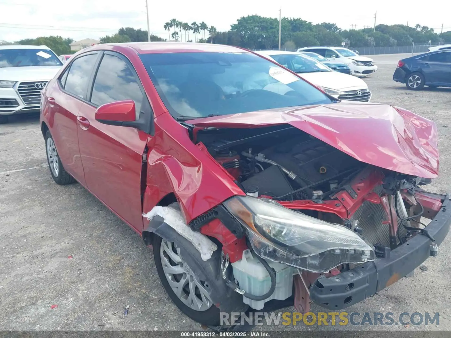 16 Photograph of a damaged car 5YFBURHEXKP875855 TOYOTA COROLLA 2019