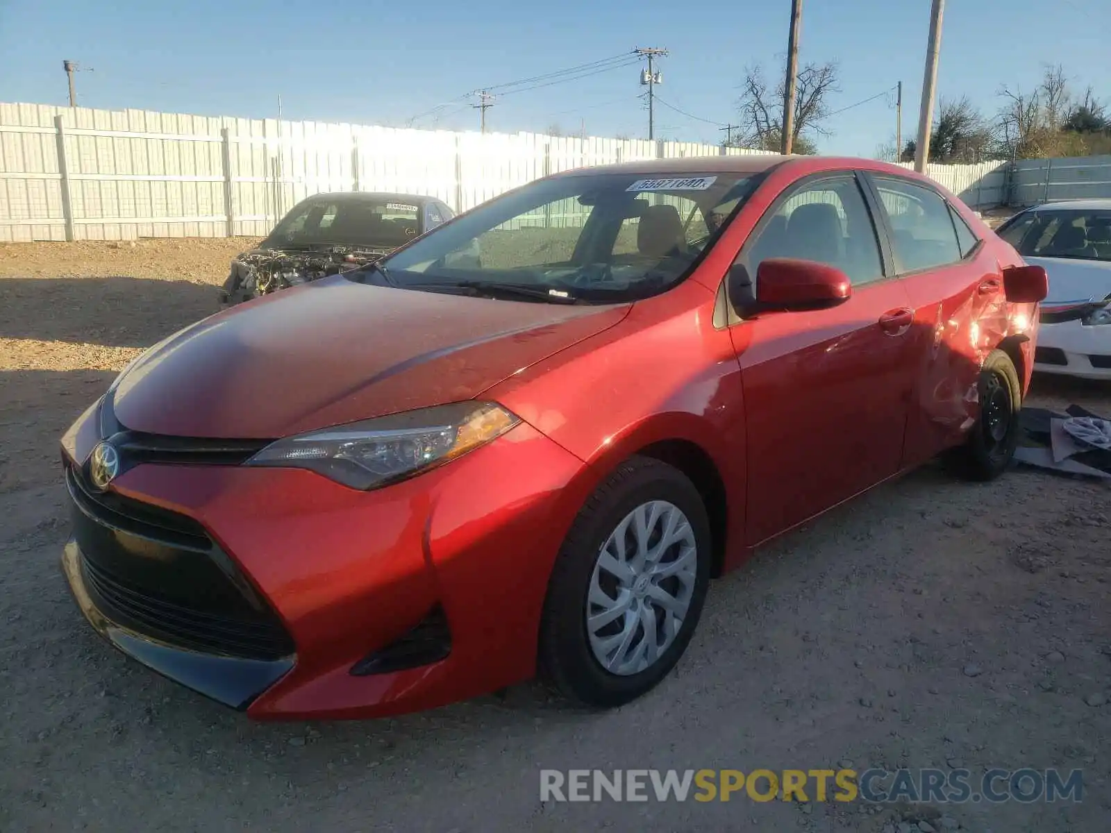 2 Photograph of a damaged car 5YFBURHEXKP876116 TOYOTA COROLLA 2019