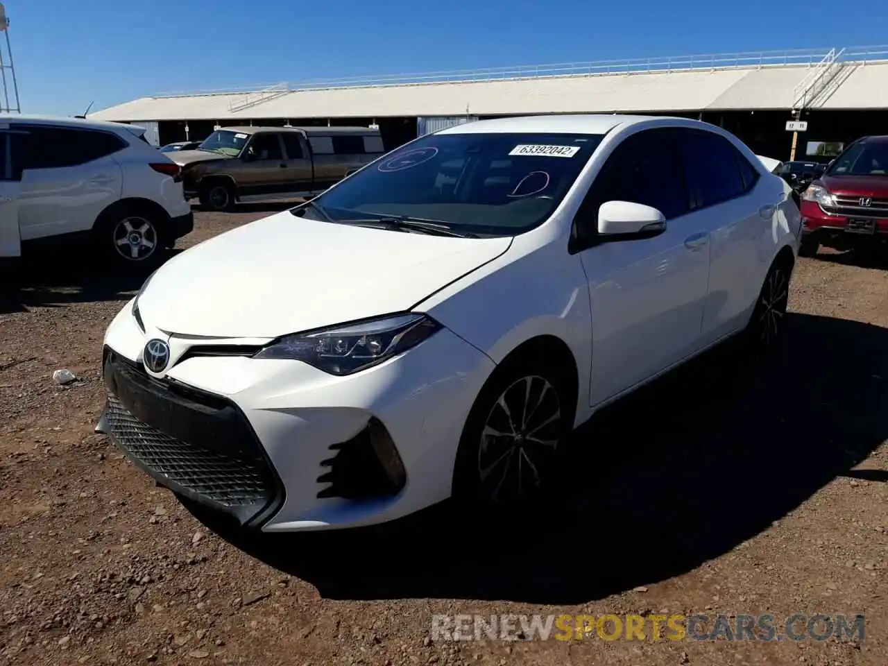 2 Photograph of a damaged car 5YFBURHEXKP876777 TOYOTA COROLLA 2019