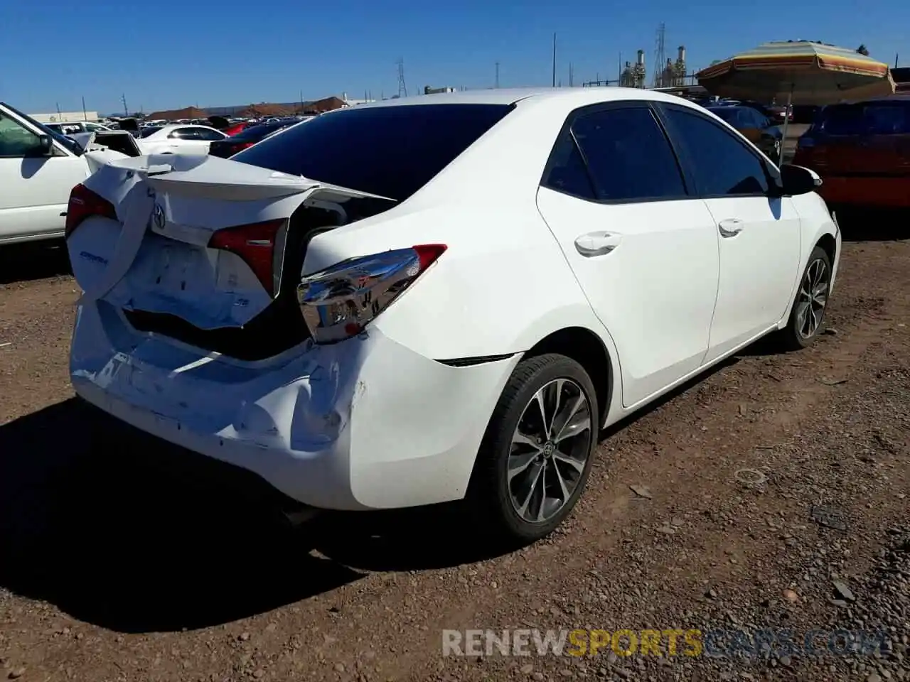 4 Photograph of a damaged car 5YFBURHEXKP876777 TOYOTA COROLLA 2019