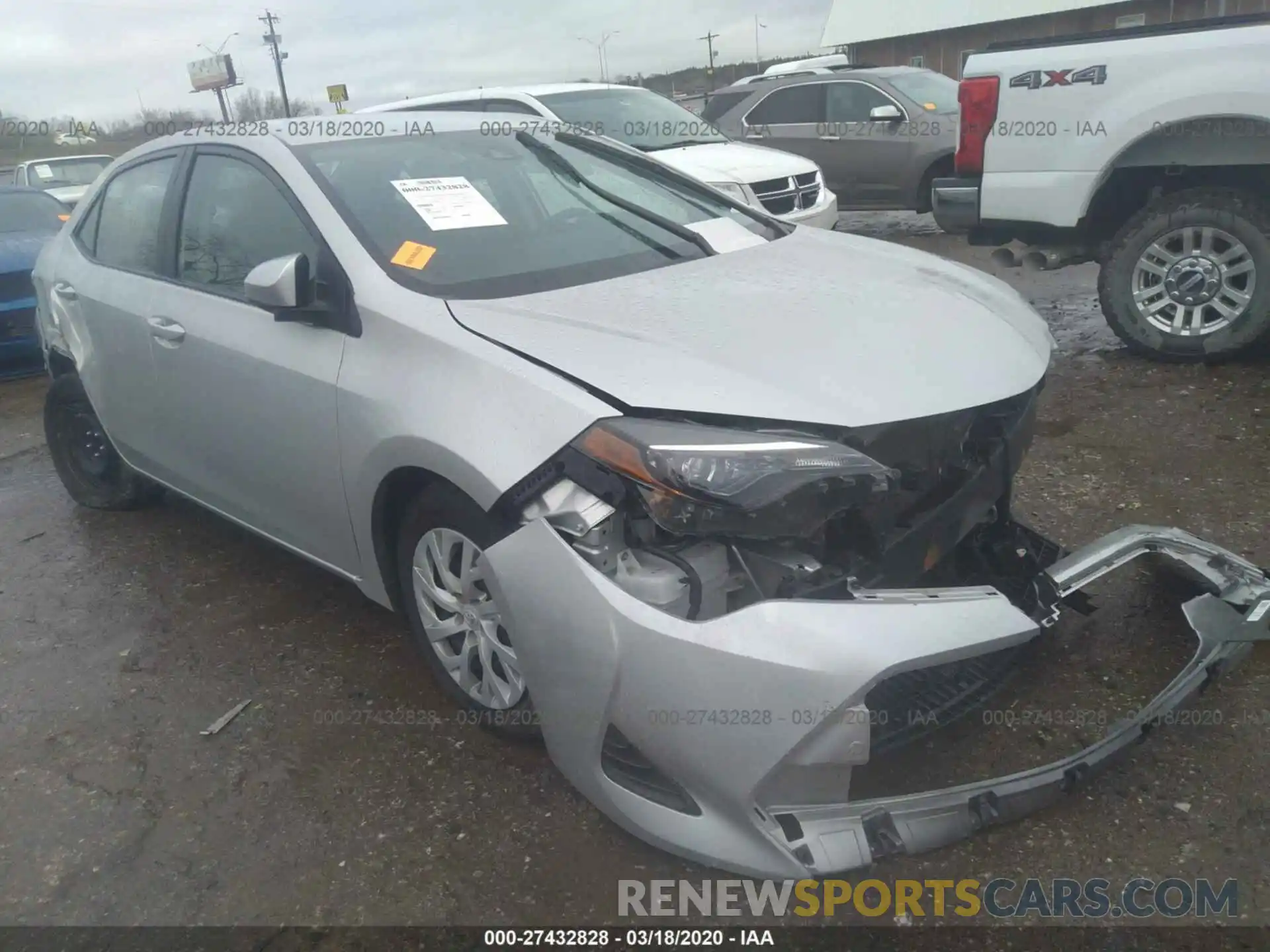 1 Photograph of a damaged car 5YFBURHEXKP882661 TOYOTA COROLLA 2019