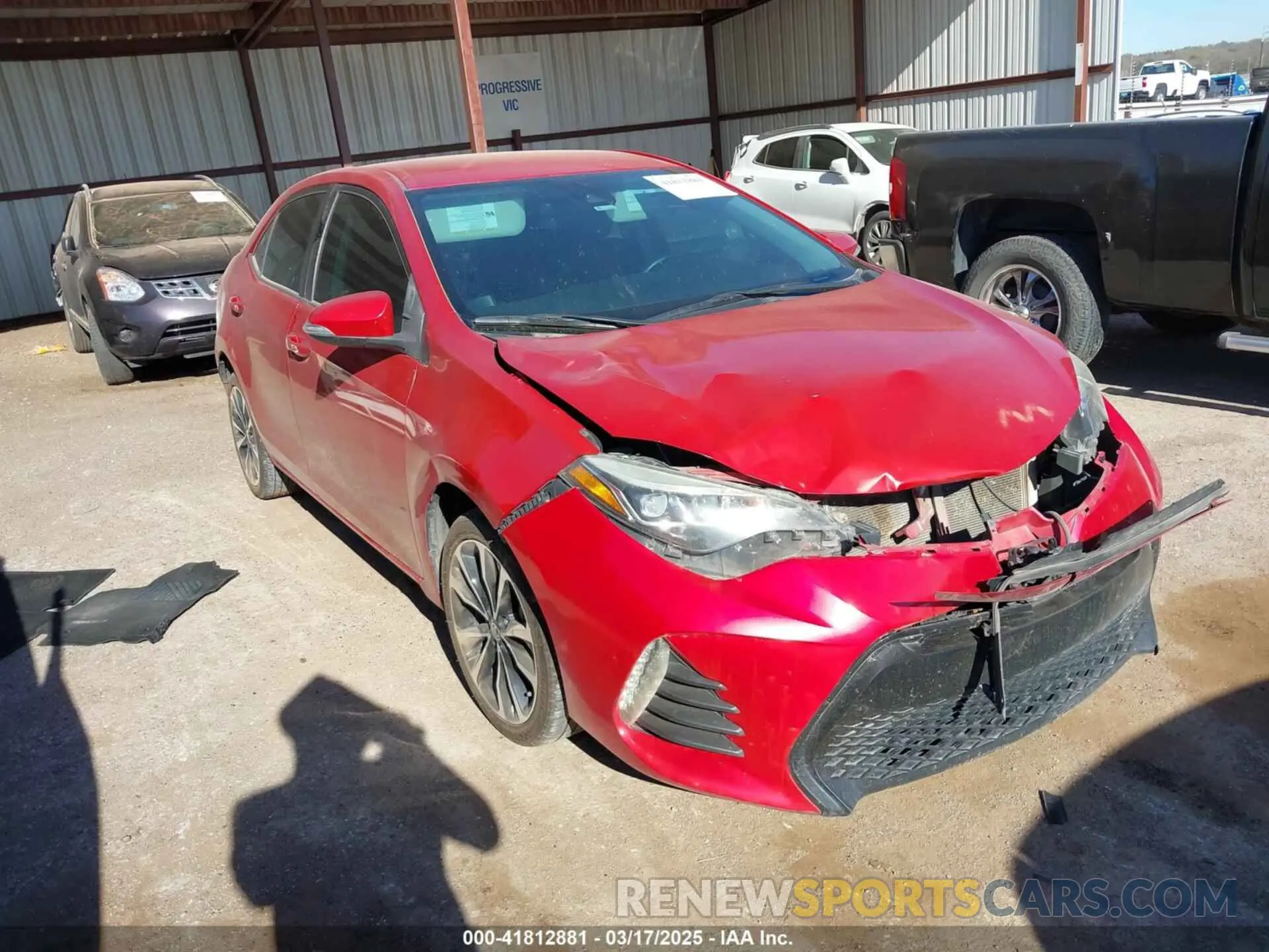 1 Photograph of a damaged car 5YFBURHEXKP884653 TOYOTA COROLLA 2019
