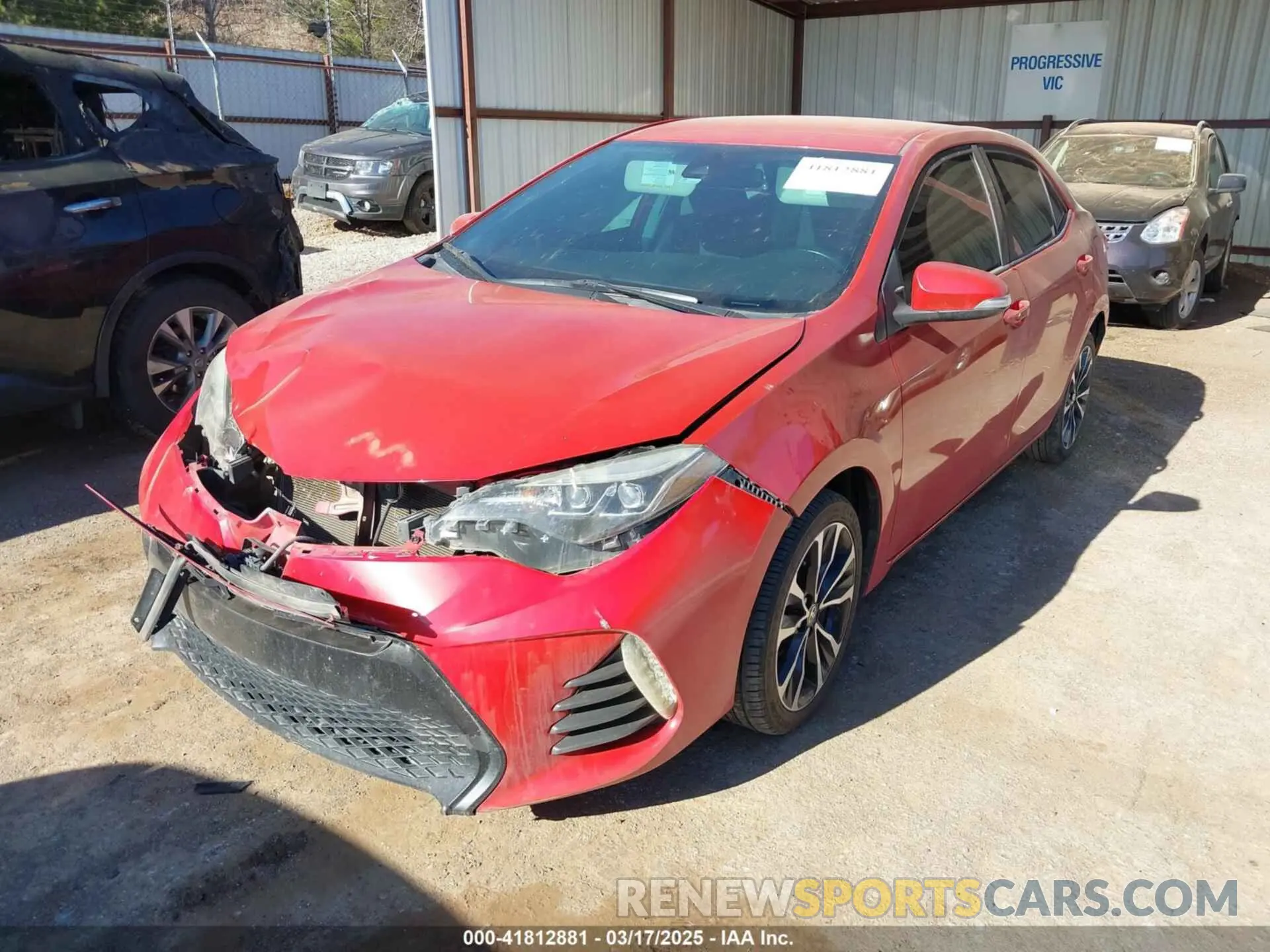 2 Photograph of a damaged car 5YFBURHEXKP884653 TOYOTA COROLLA 2019