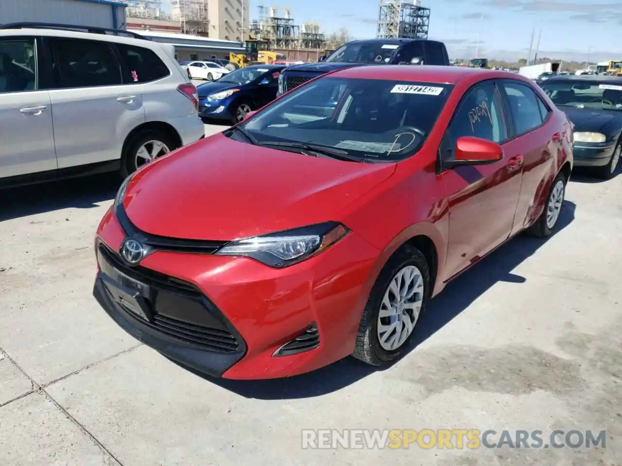 2 Photograph of a damaged car 5YFBURHEXKP886953 TOYOTA COROLLA 2019