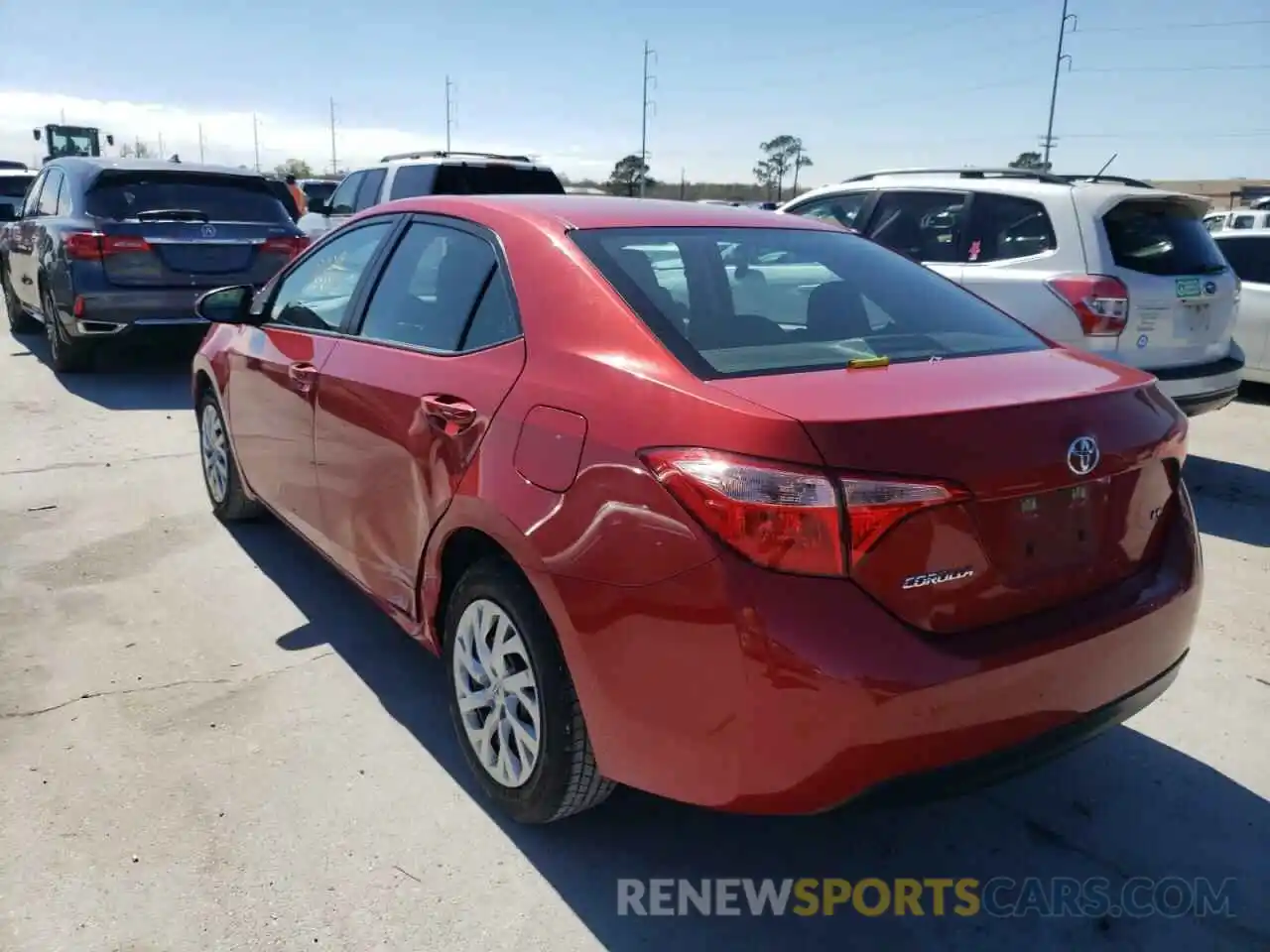 3 Photograph of a damaged car 5YFBURHEXKP886953 TOYOTA COROLLA 2019