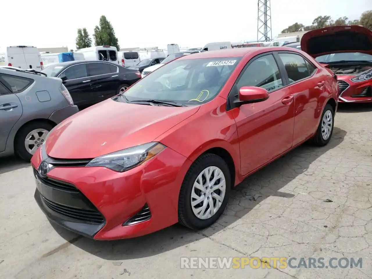 2 Photograph of a damaged car 5YFBURHEXKP887052 TOYOTA COROLLA 2019