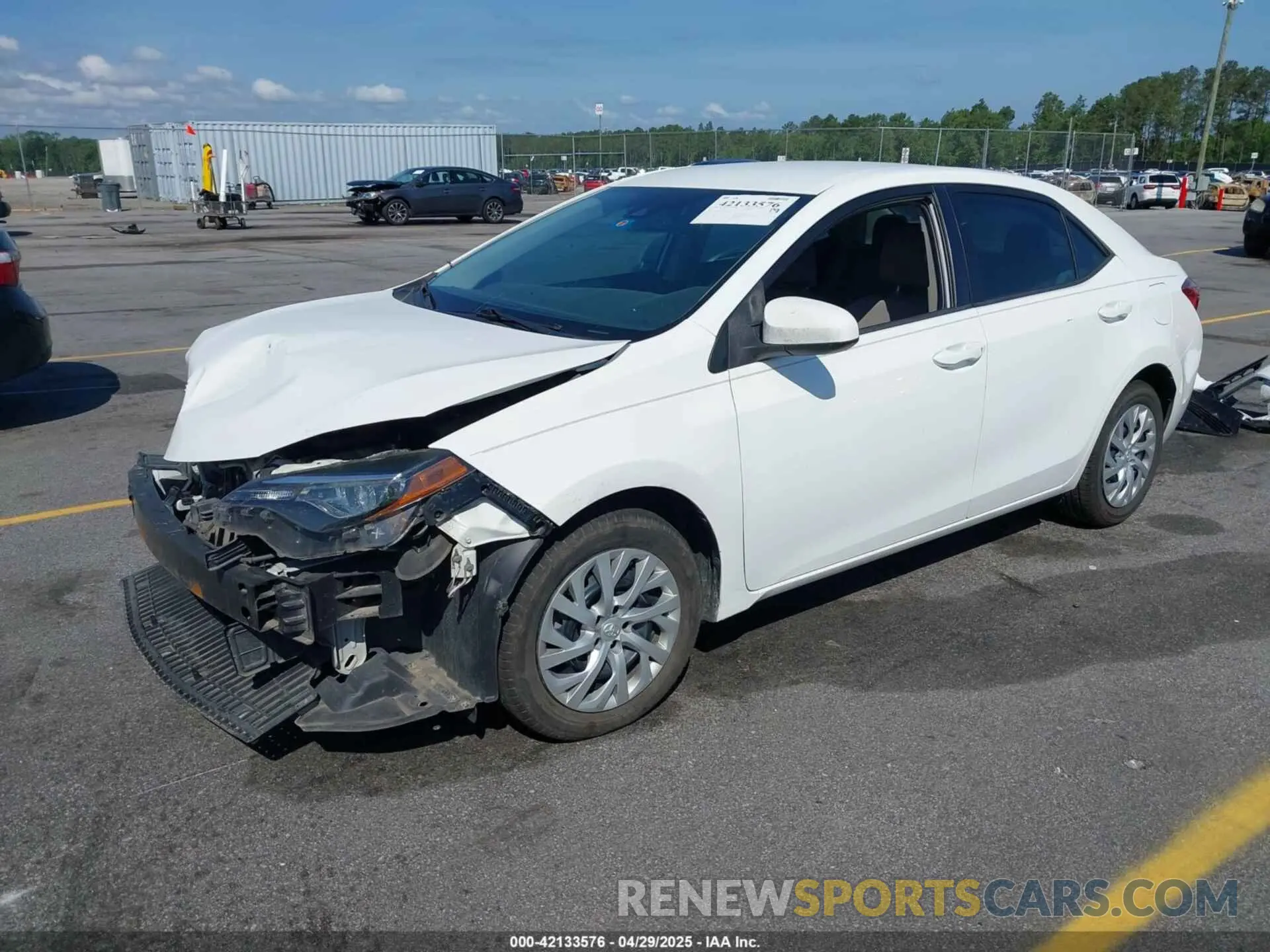 2 Photograph of a damaged car 5YFBURHEXKP887648 TOYOTA COROLLA 2019
