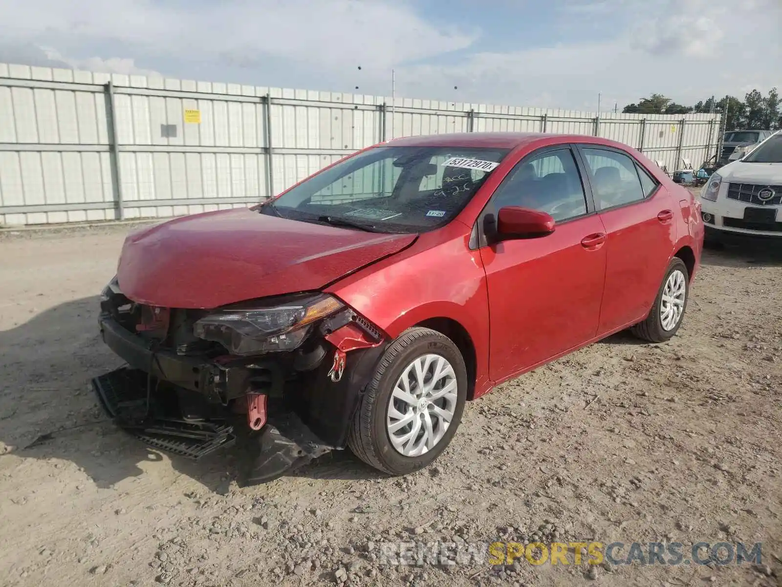 2 Photograph of a damaged car 5YFBURHEXKP890985 TOYOTA COROLLA 2019