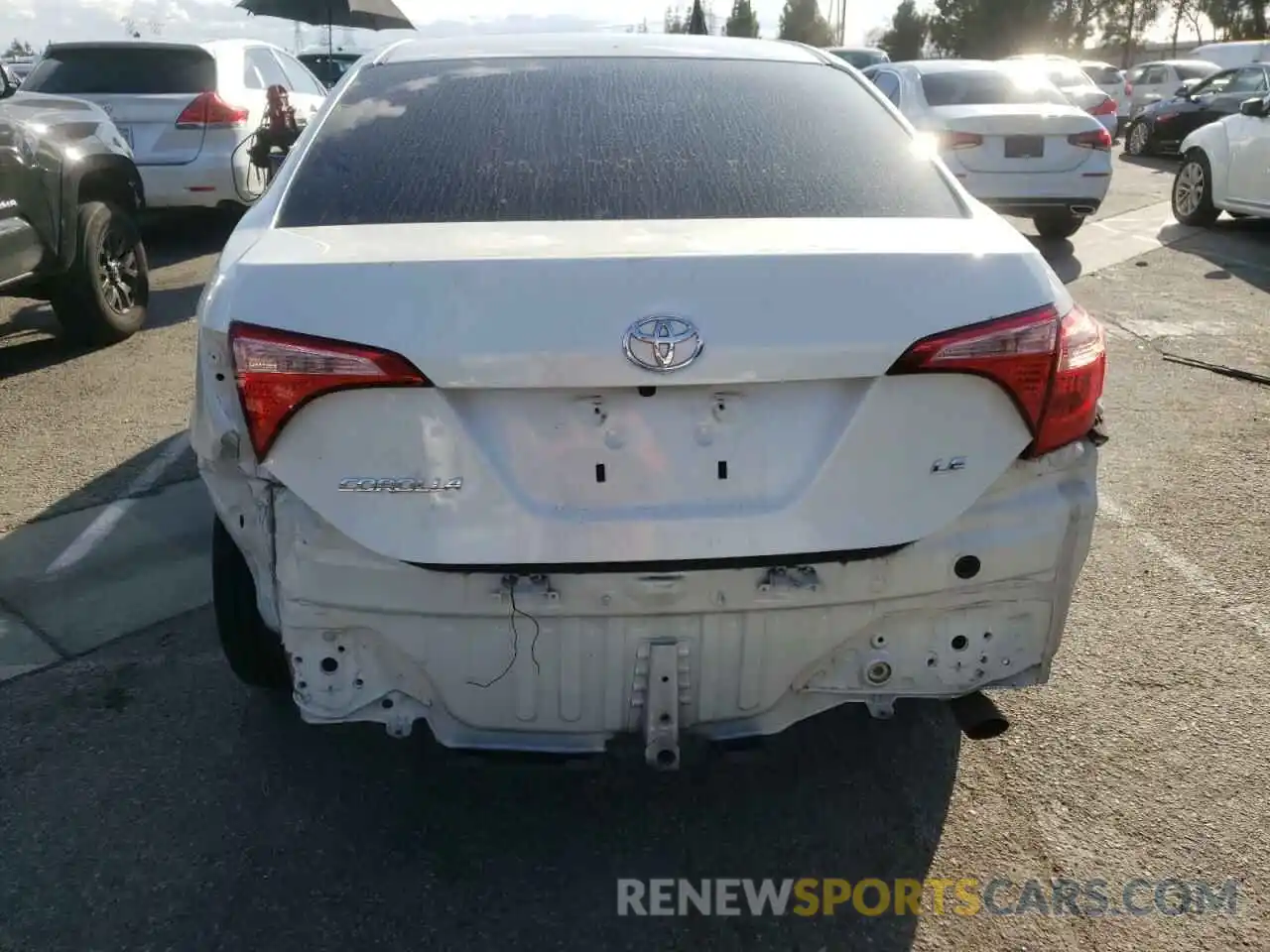 6 Photograph of a damaged car 5YFBURHEXKP894664 TOYOTA COROLLA 2019